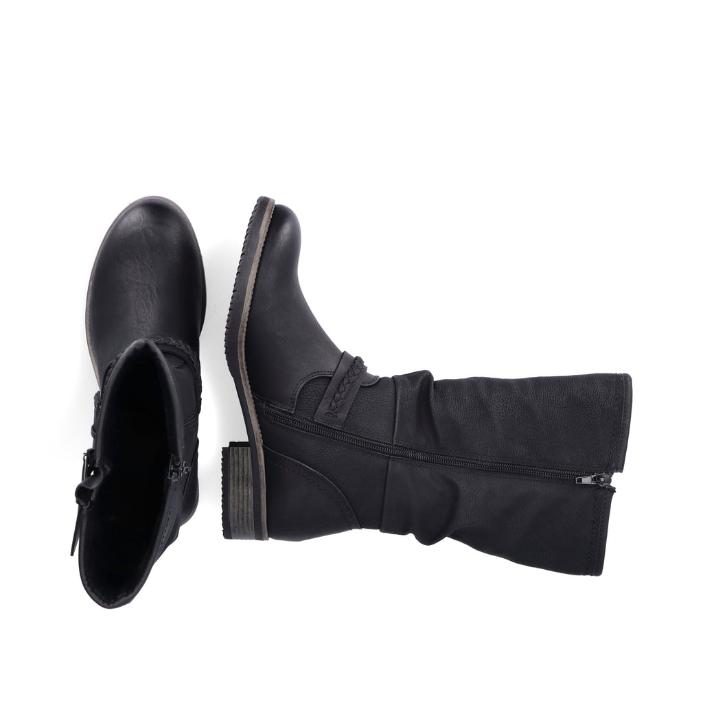 Black Zip Boots for Women | Rieker 98860-00