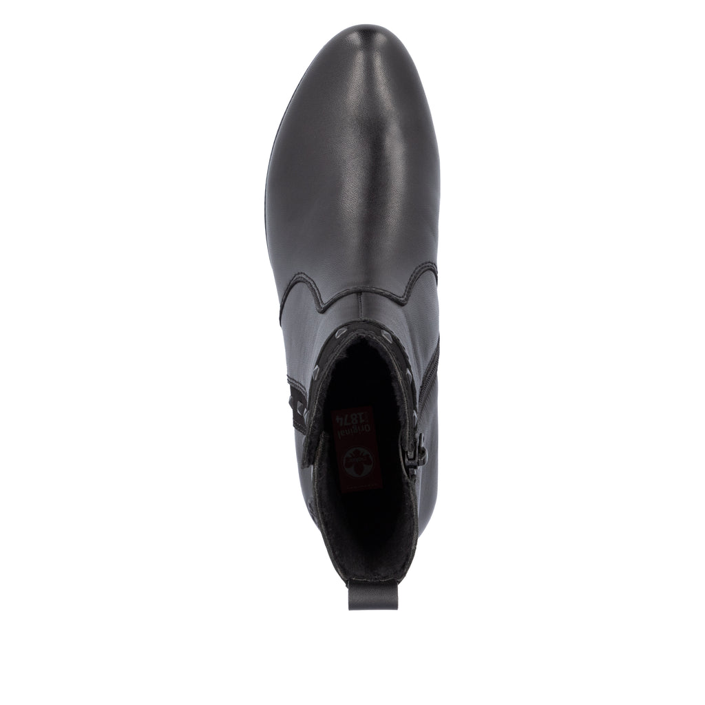 Black Zip Boots for Women | Rieker 78657-00