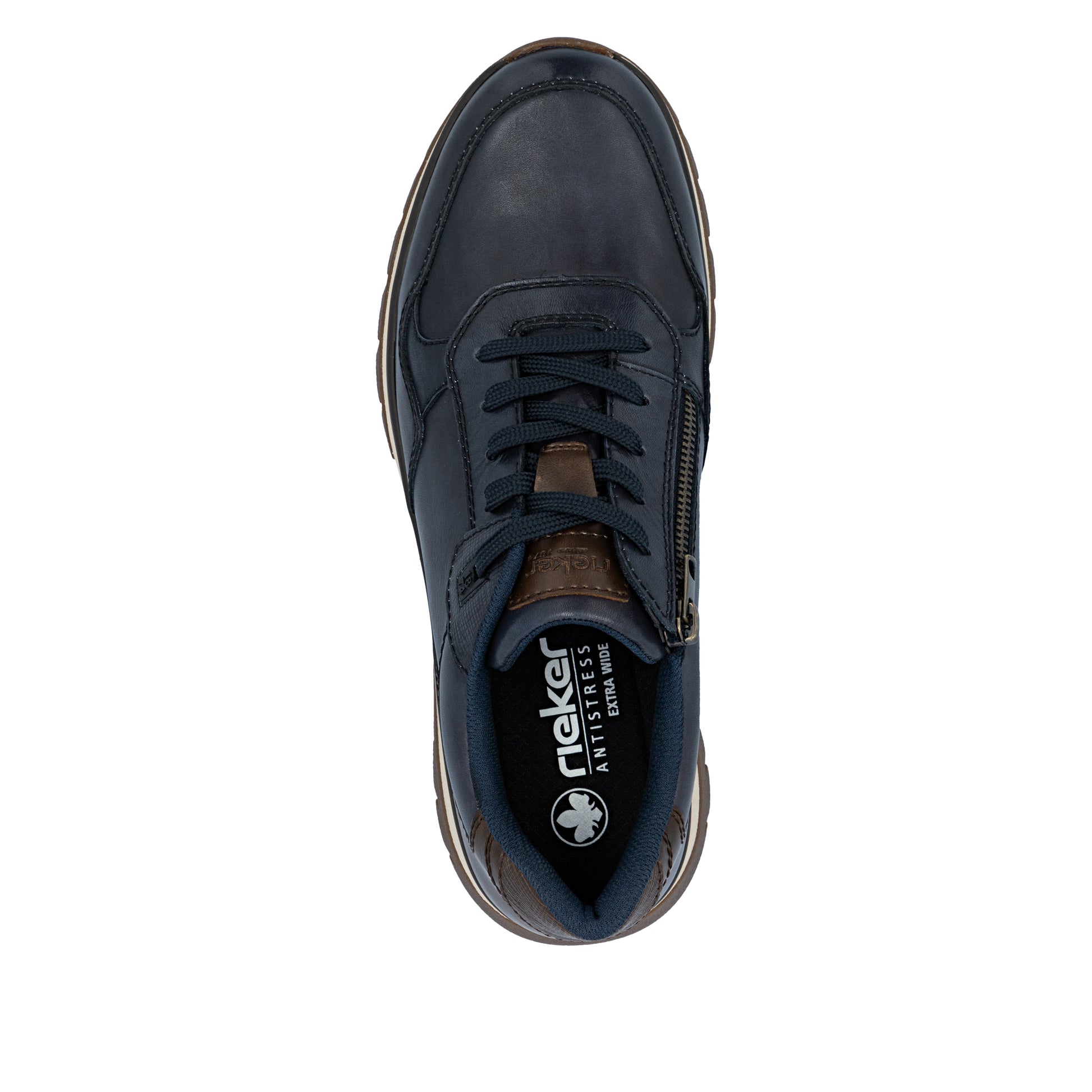 Blue Zip Shoes for Men | Rieker B9301-14