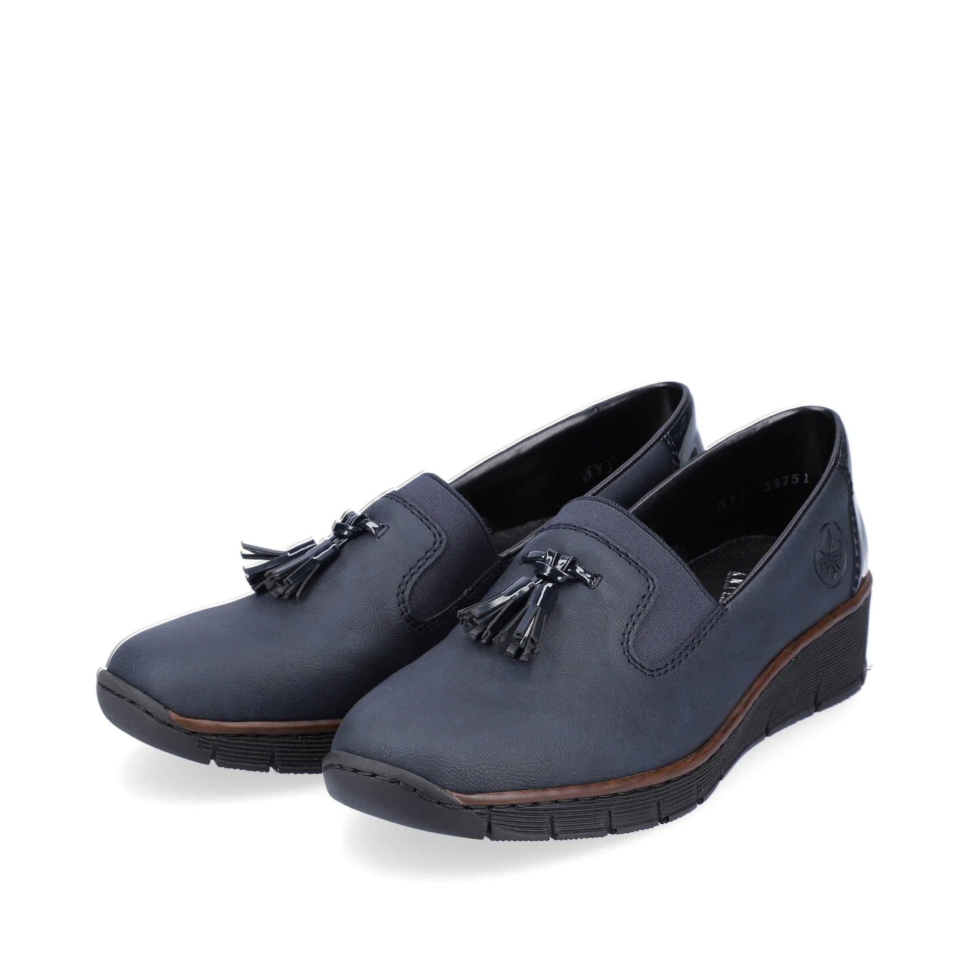 Blue Elasticated Shoes for Women | Rieker 53751-14