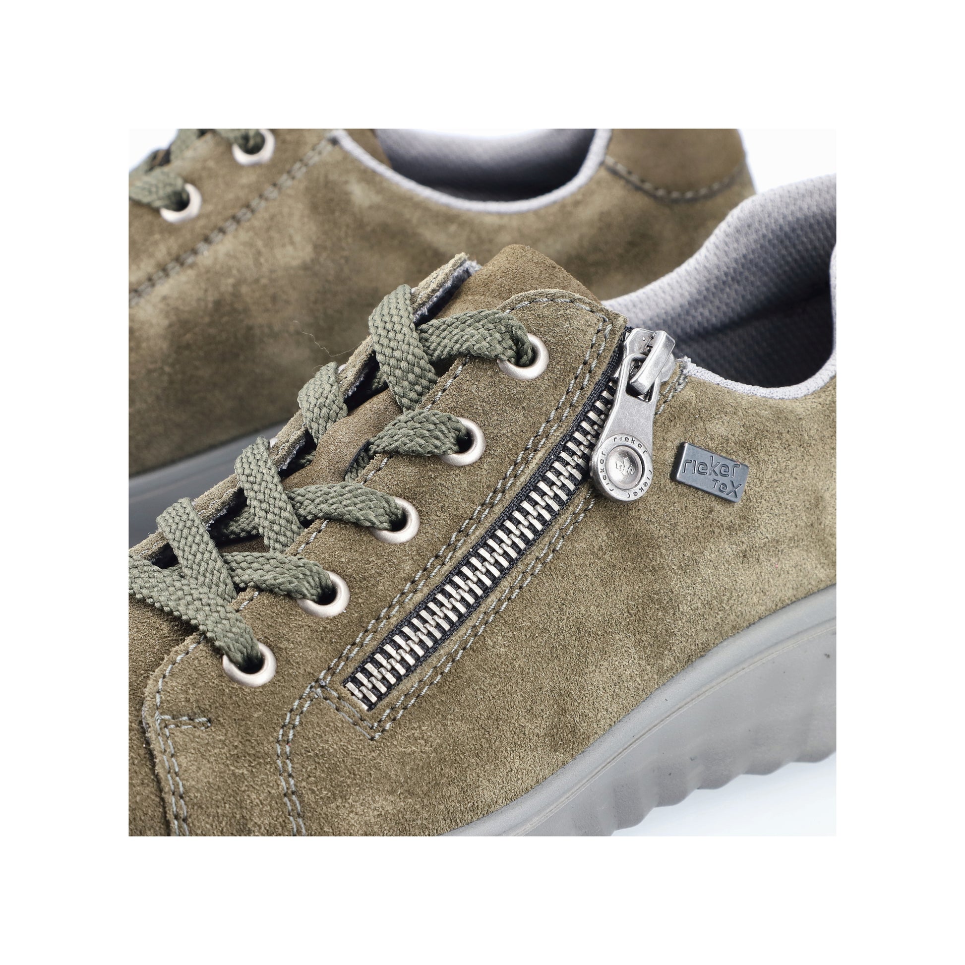 Green Zip Shoes for Women | Rieker 59000-54
