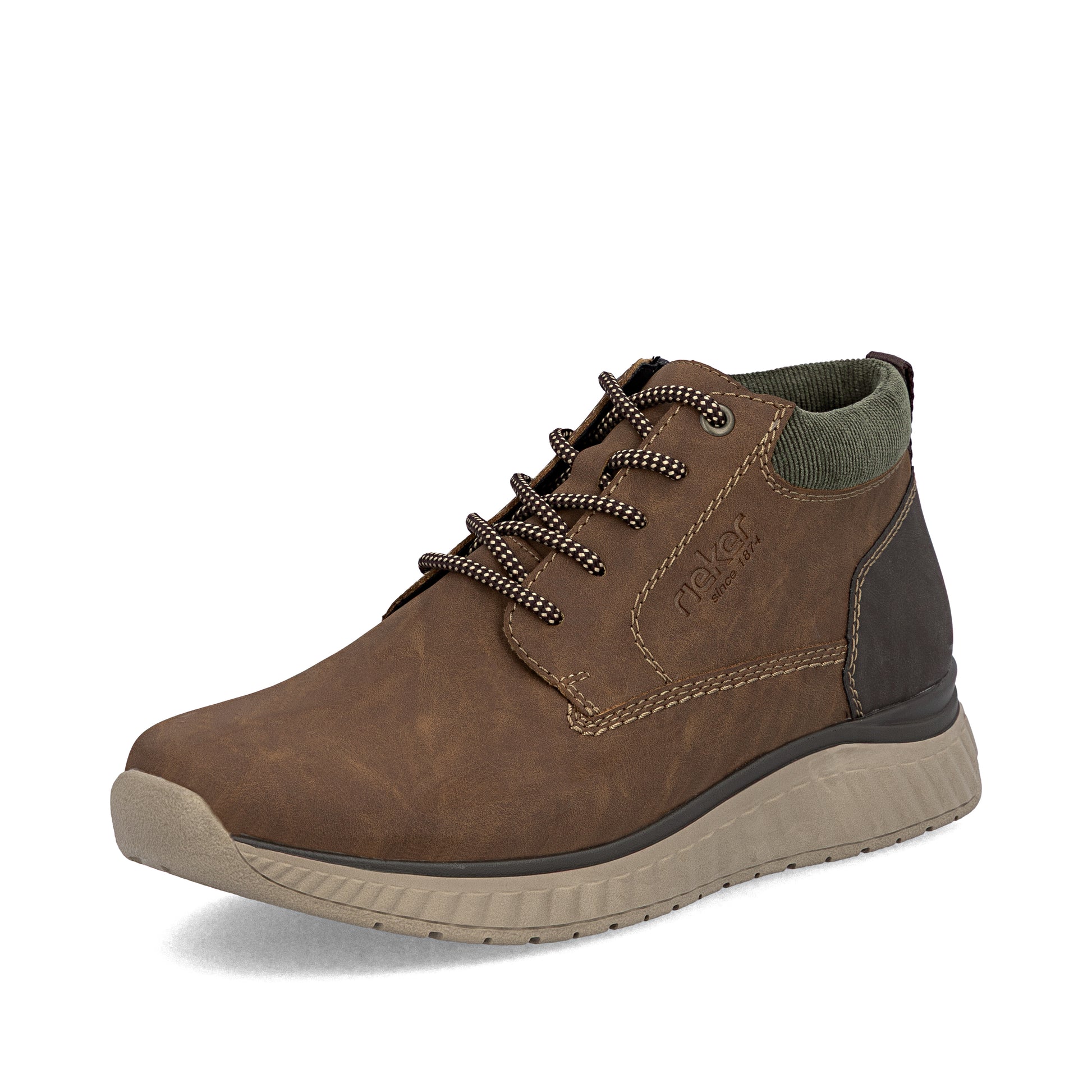 Brown Zip Boots for Men | Rieker B0603-24