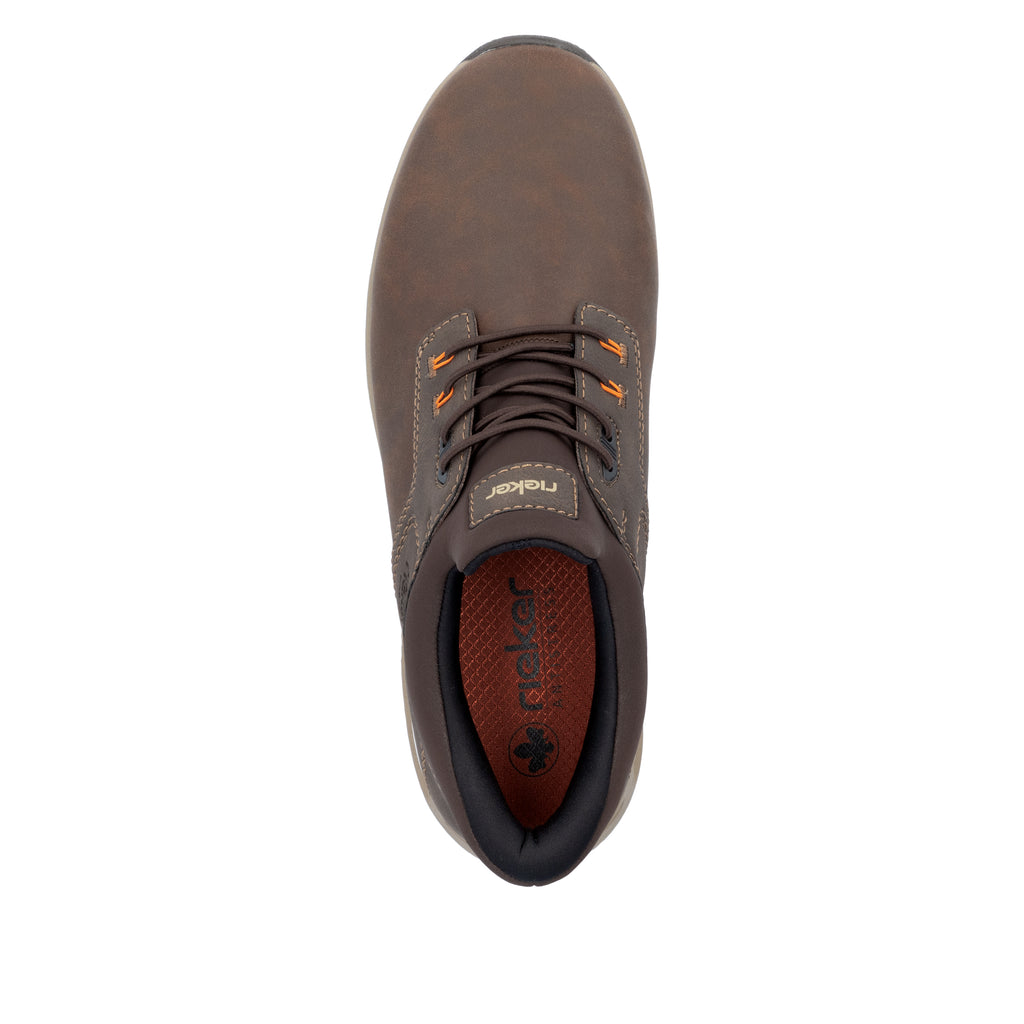 Brown Elasticated Shoes for Men | Rieker B1051-25