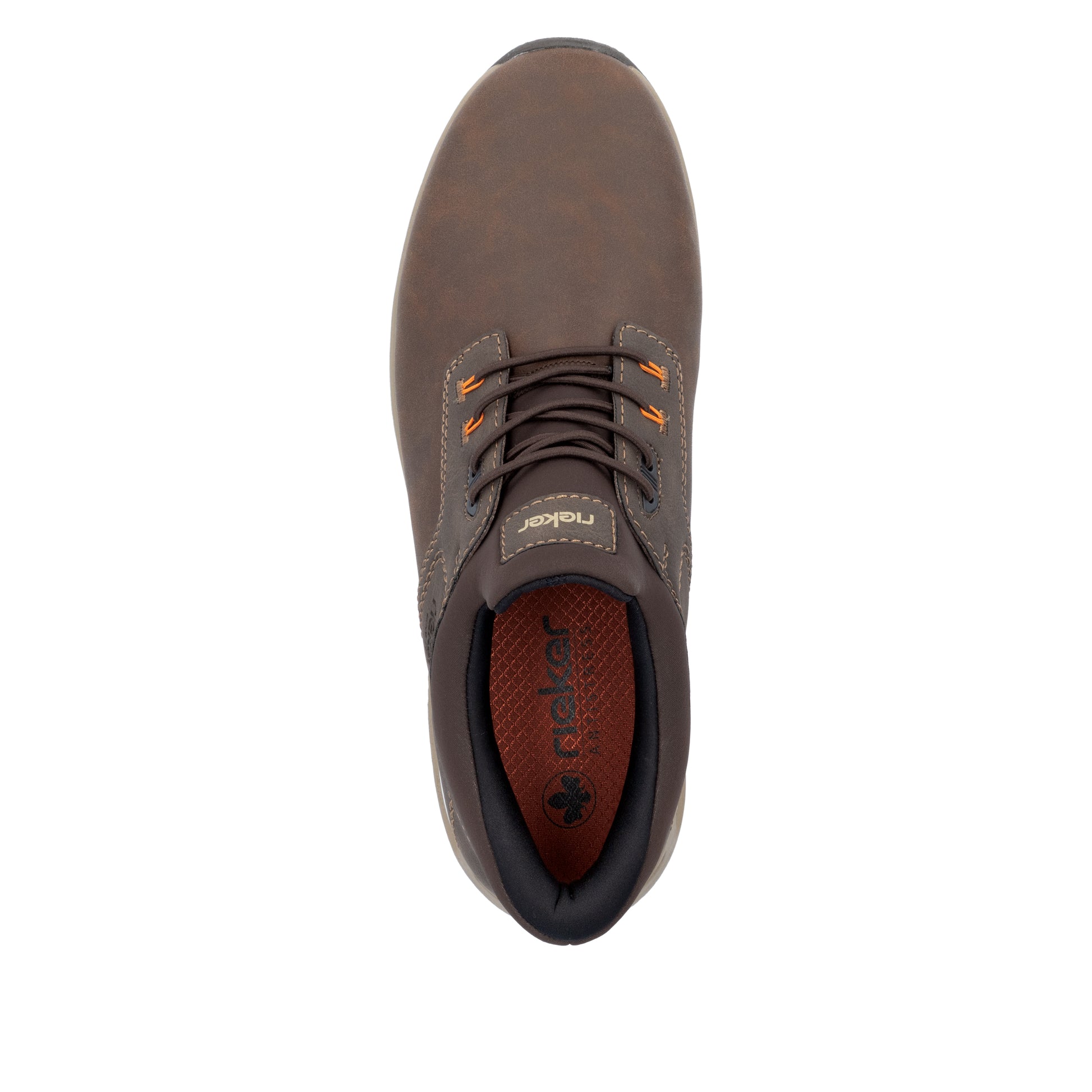 Brown Elasticated Shoes for Men | Rieker B1051-25