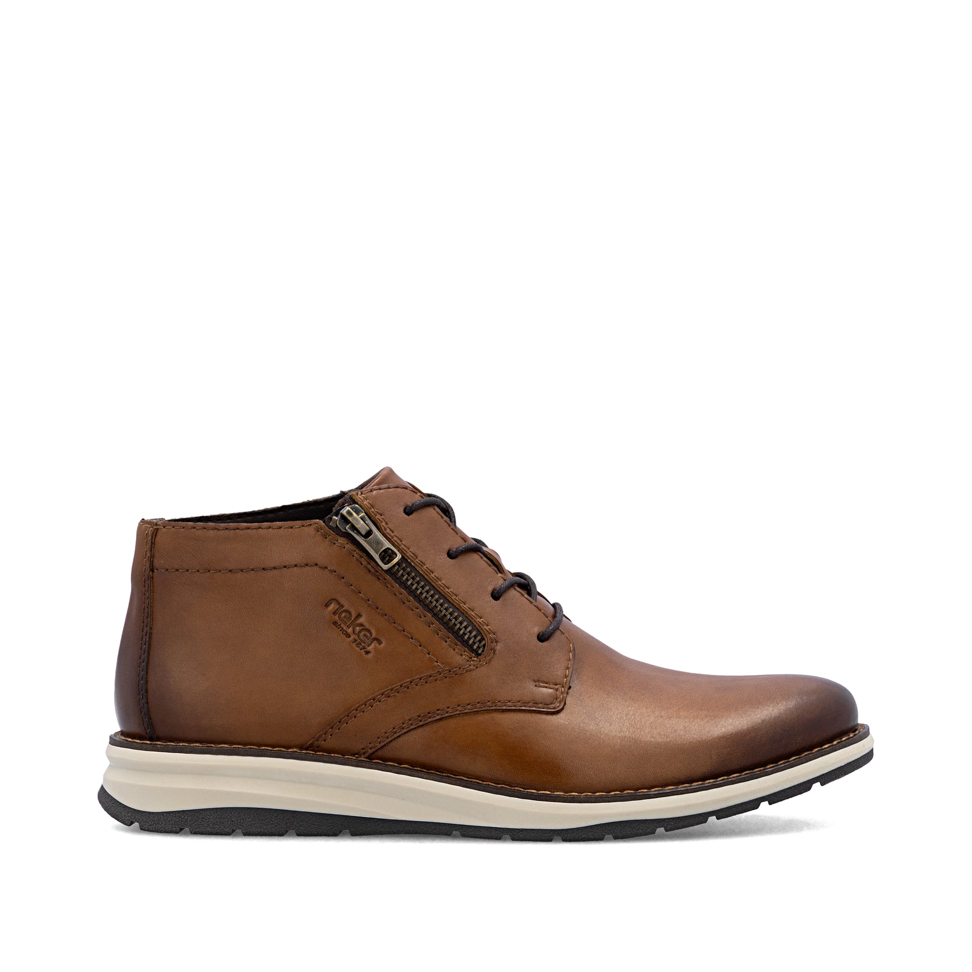 Brown Zip Boots for Men | Rieker 14705-24