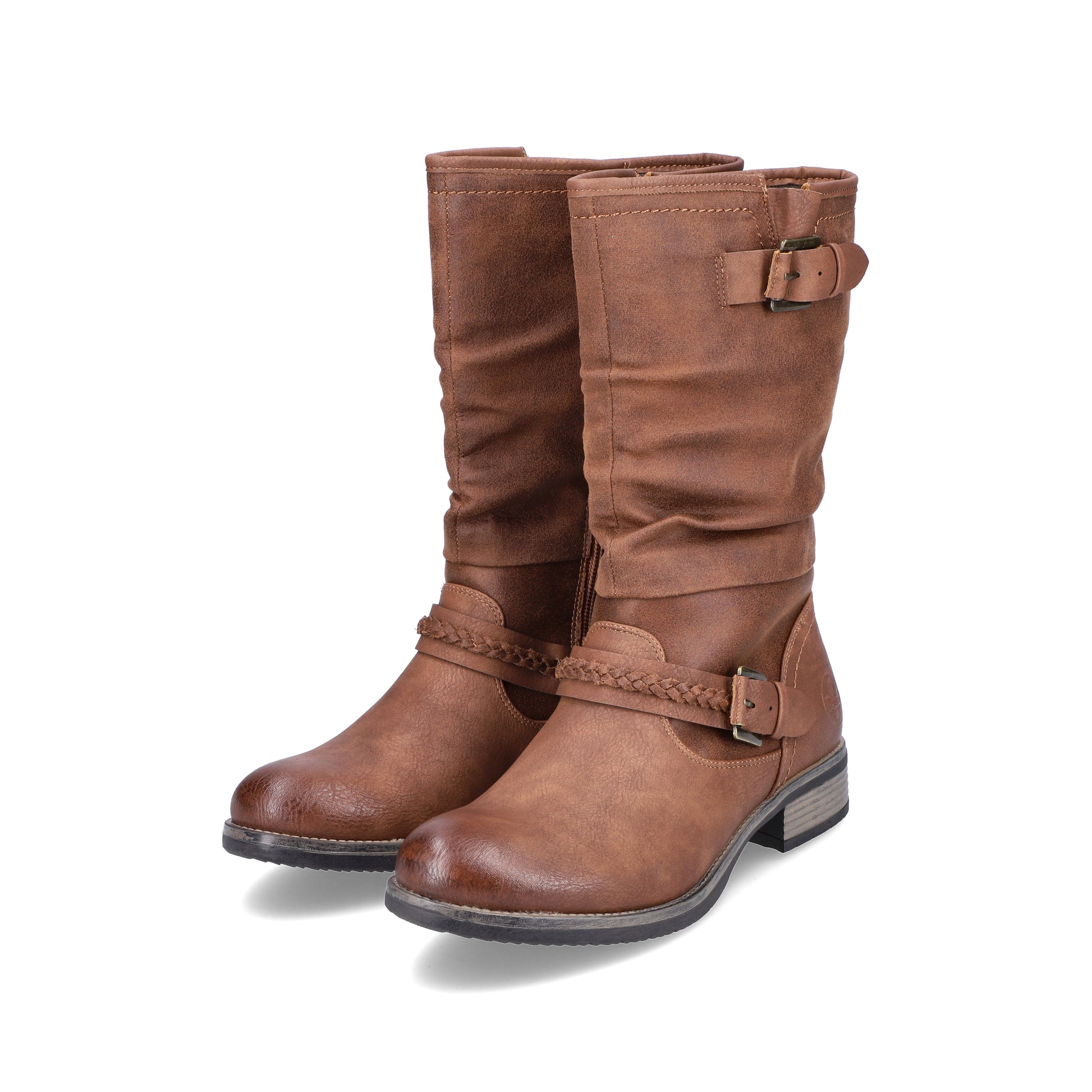Brown Zip Boots for Women | Rieker 98860-22