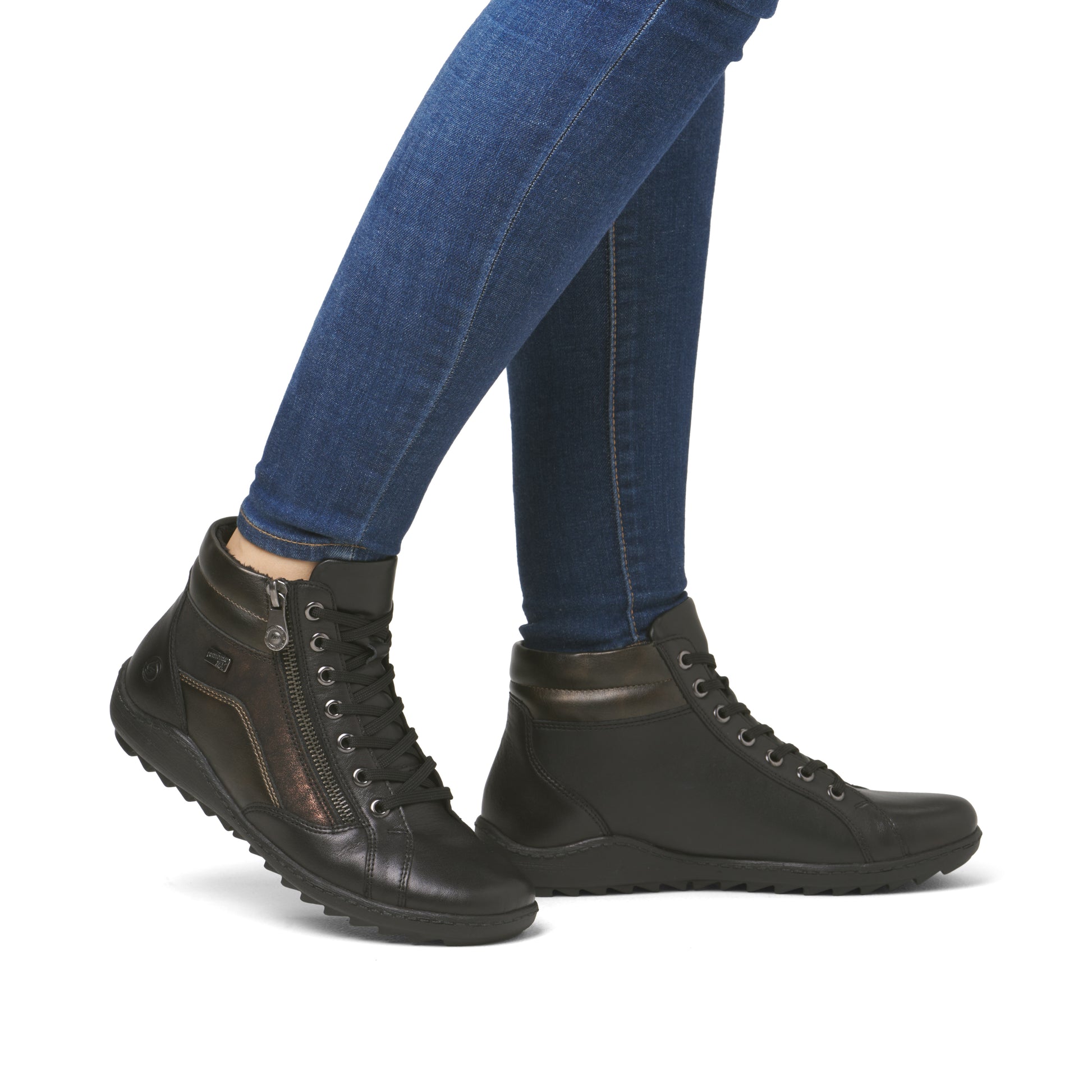 Black Zip Boots for Women | Remonte R1458-03