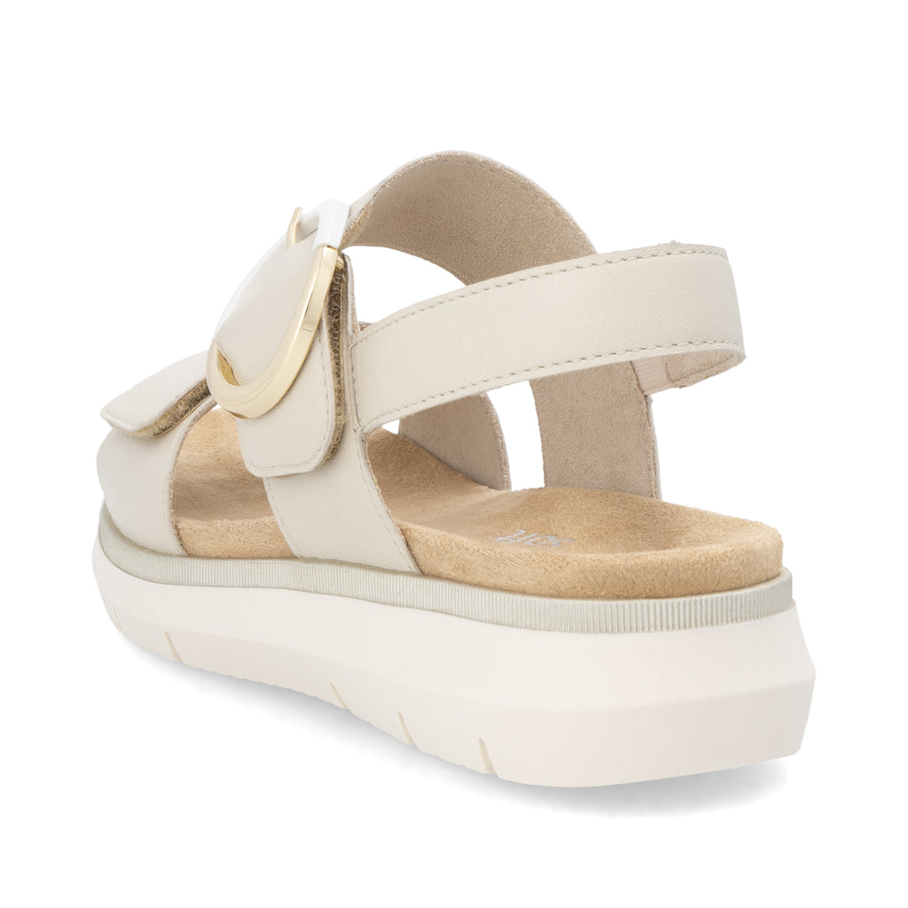 Beige Hook & Loop Sandals for Women | Remonte D2K50-80