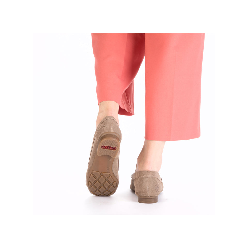 Beige Slip-On Shoes for Women | Rieker 40051-62