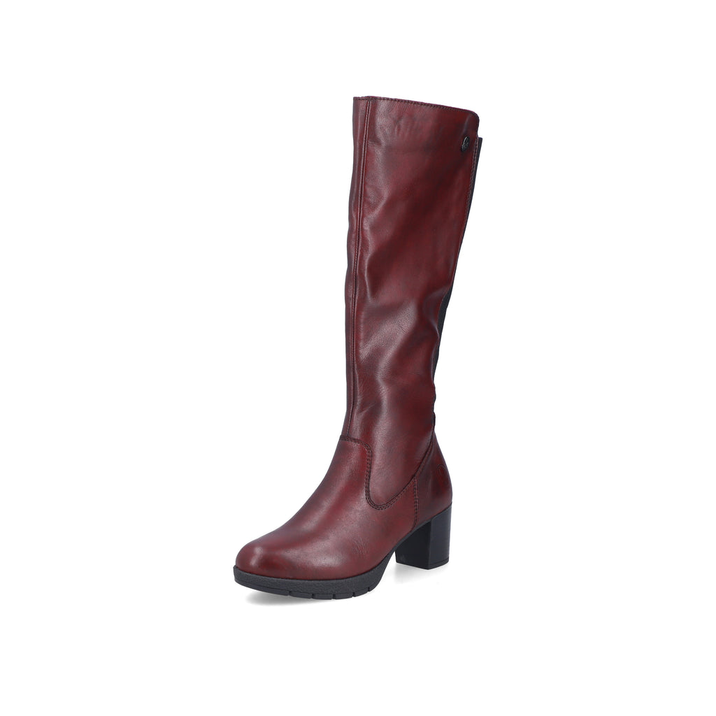 Red Zip Boots for Women | Rieker 77684-35