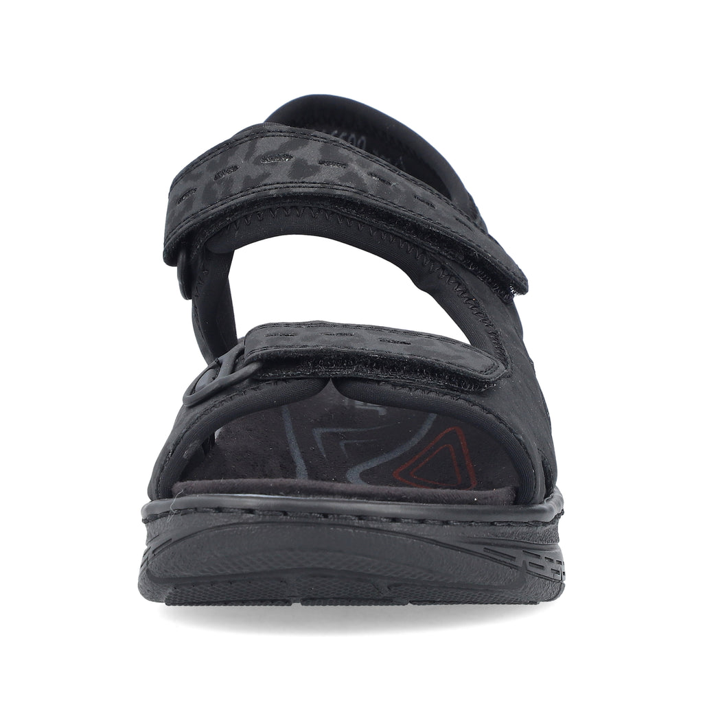Black Hook & Loop Sandals for Women | Rieker 67666-00