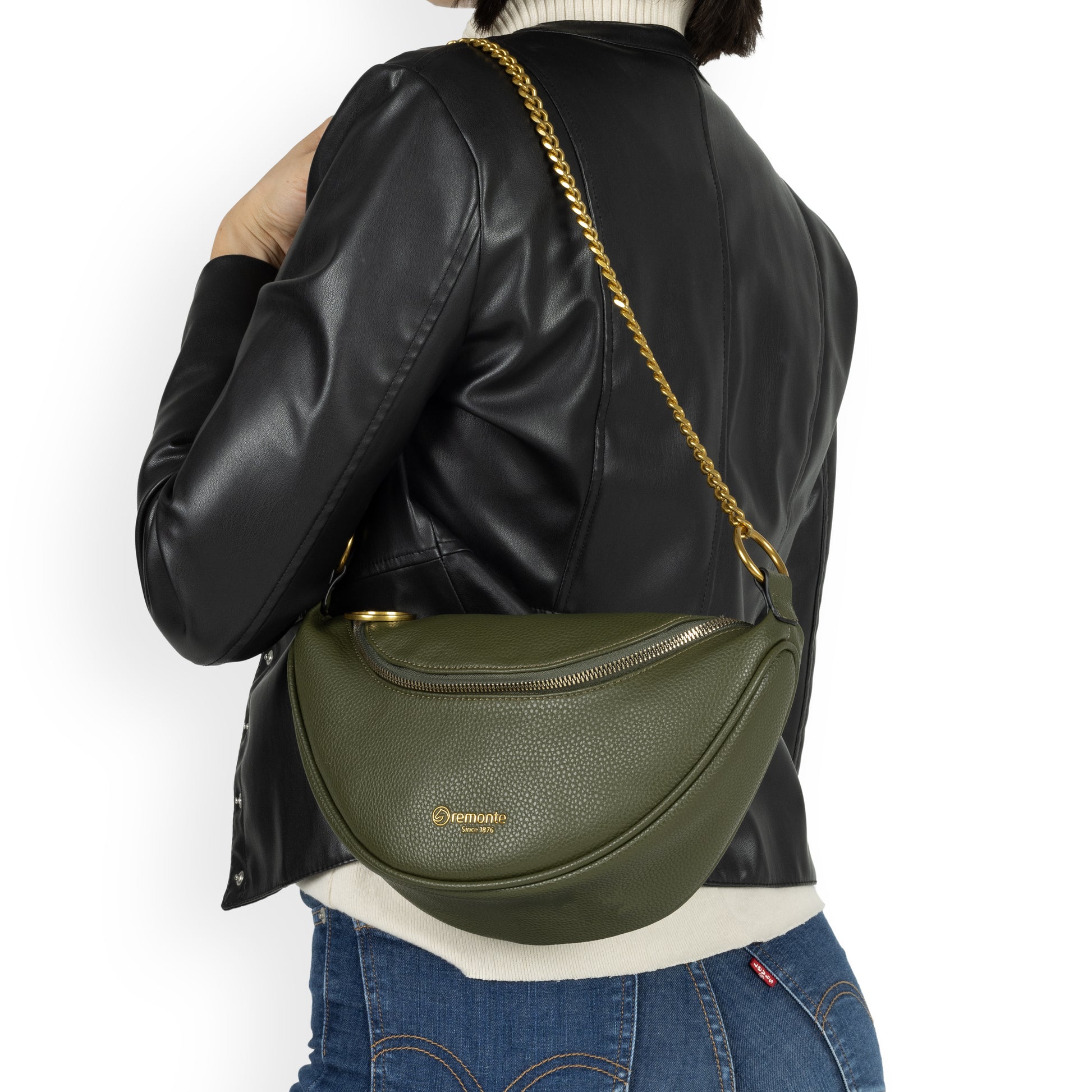 Green Zip Bags for Women | Remonte Q0807-54