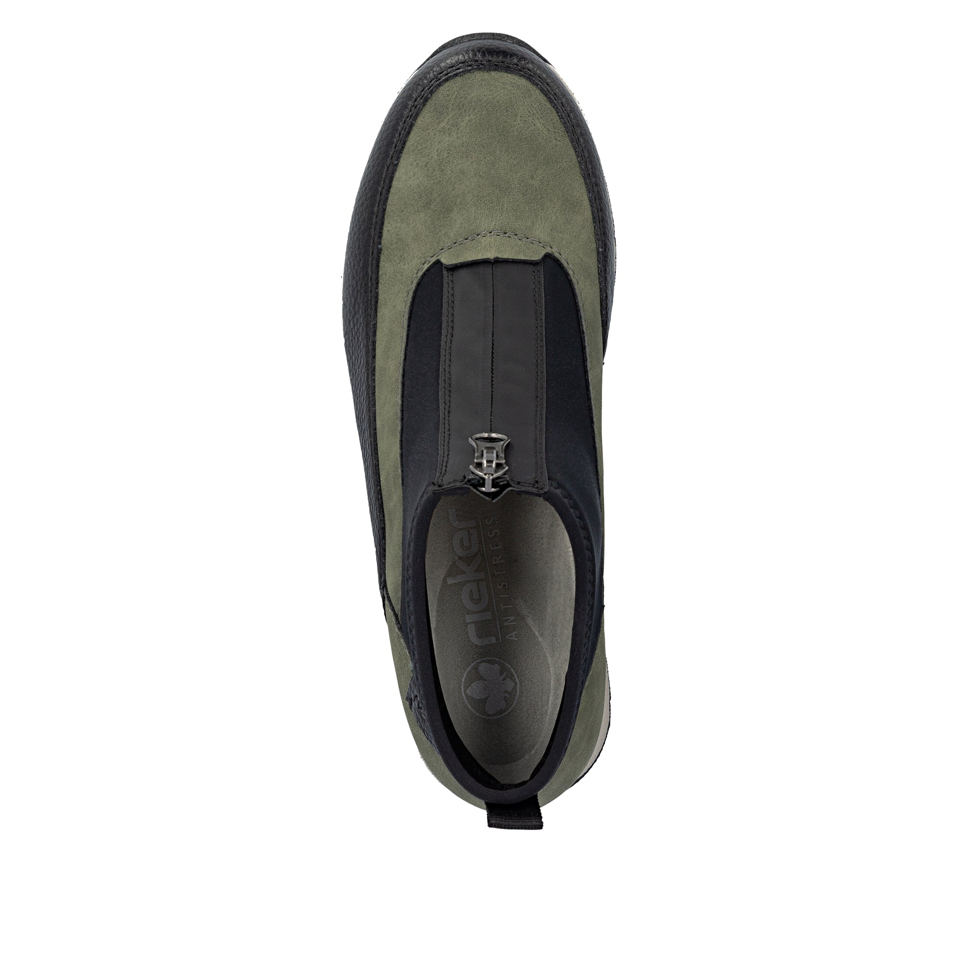 Green Zip Boots for Women | Rieker N9362-54