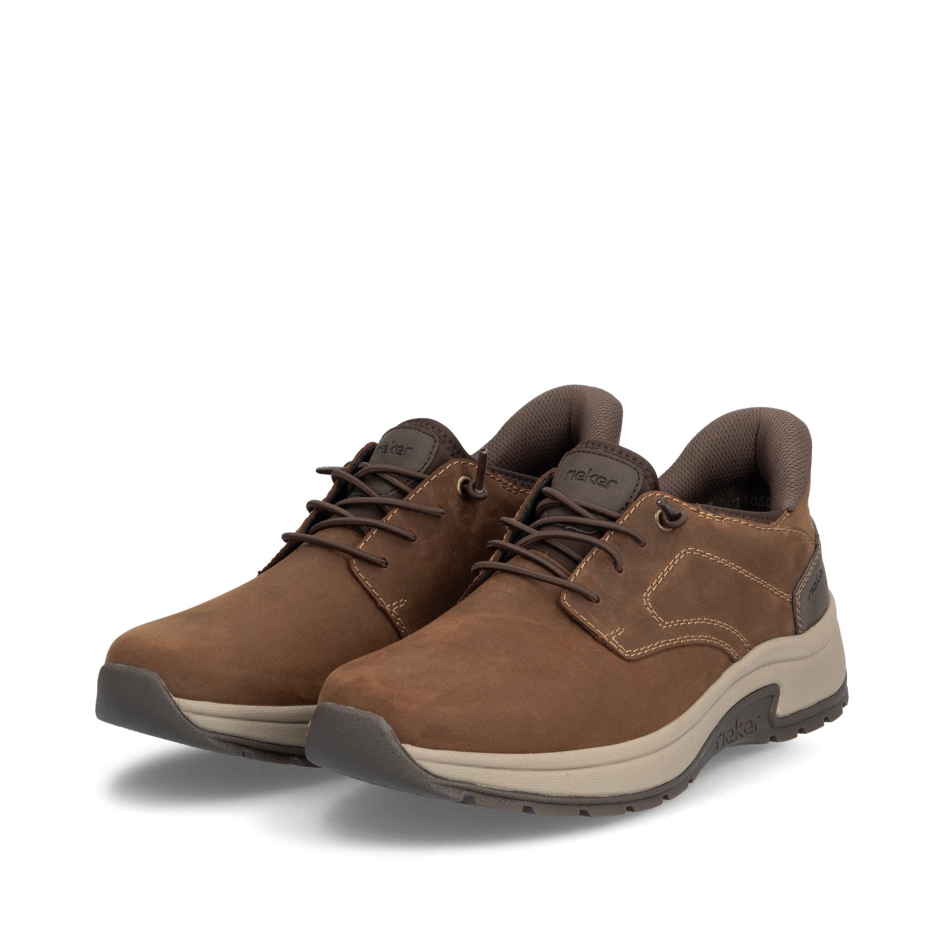 Brown Elasticated Shoes for Men | Rieker 11050-22