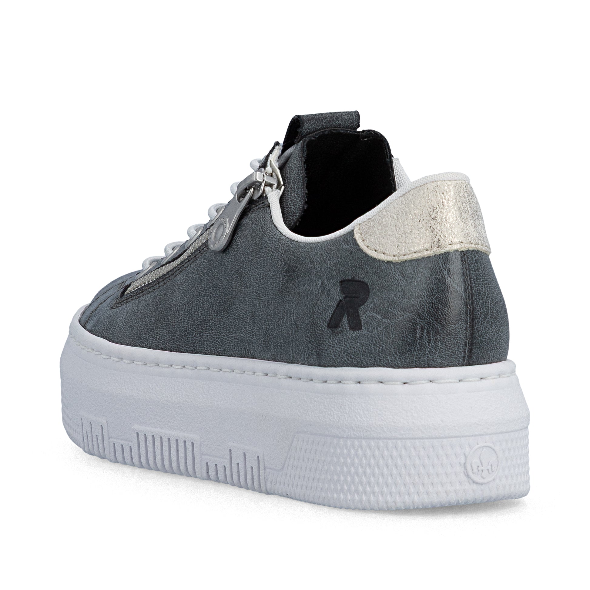 Blue Zip Shoes for Women | Rieker M1953-14
