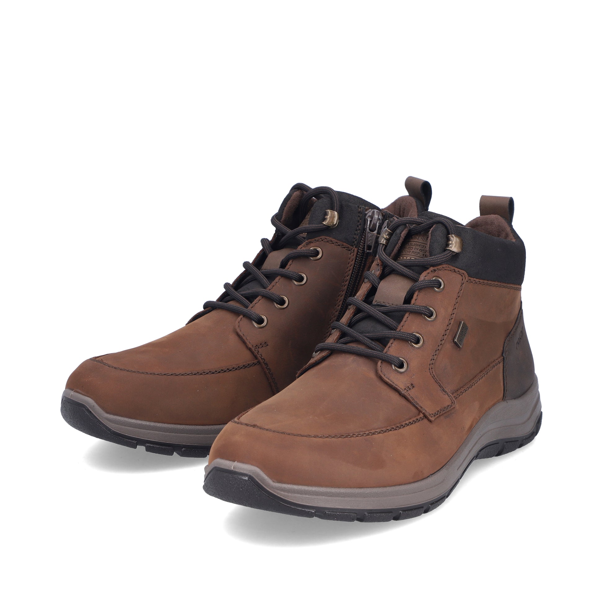 Brown Zip Boots for Men | Rieker 03630-22