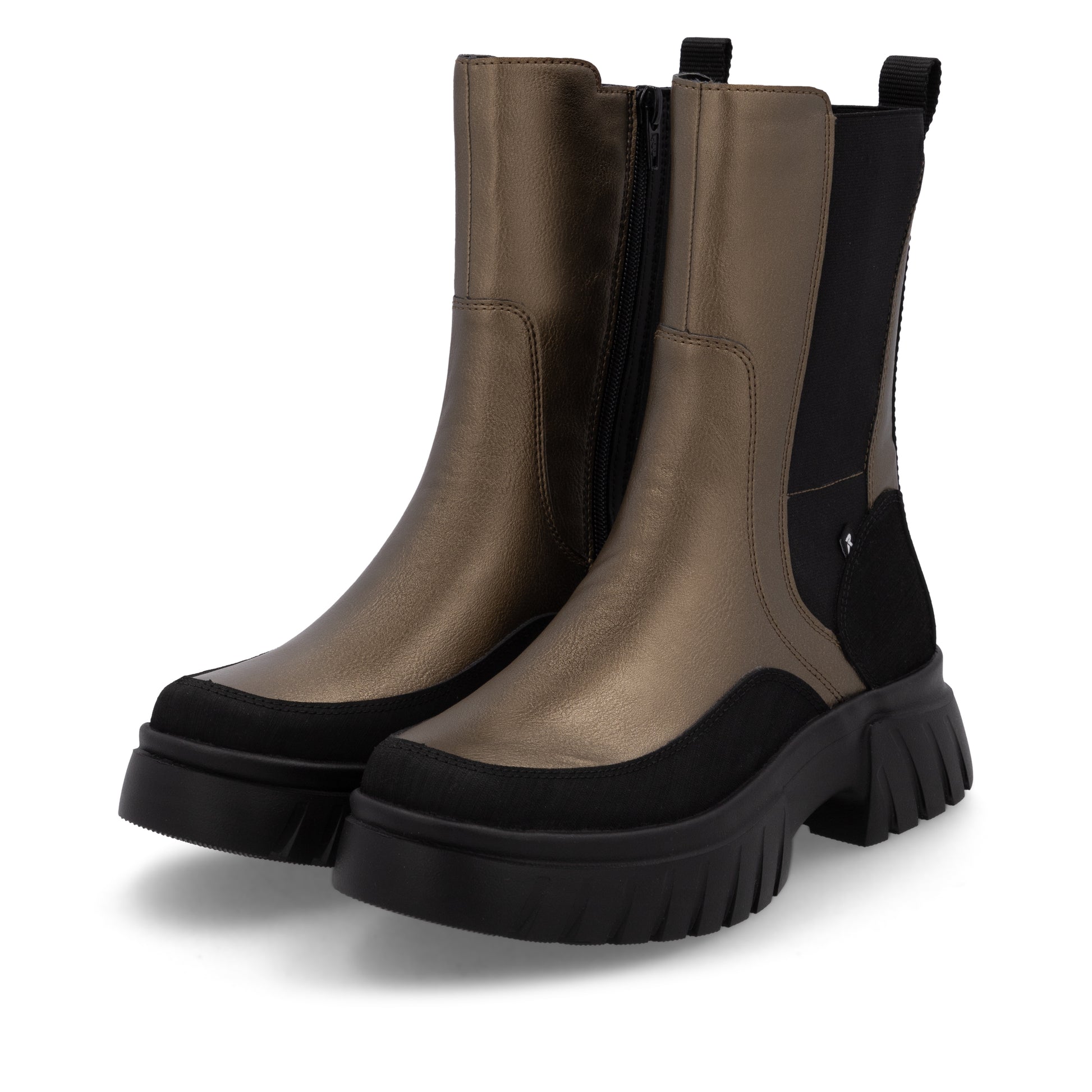 Metallic Zip Boots for Women | Rieker Sport W1872-90