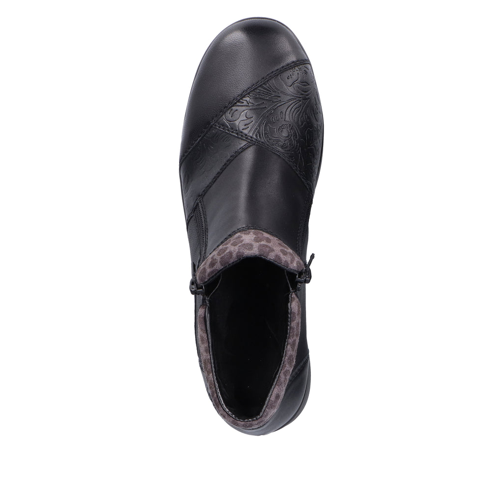 Black Zip Boots for Women | Rieker L4881-01