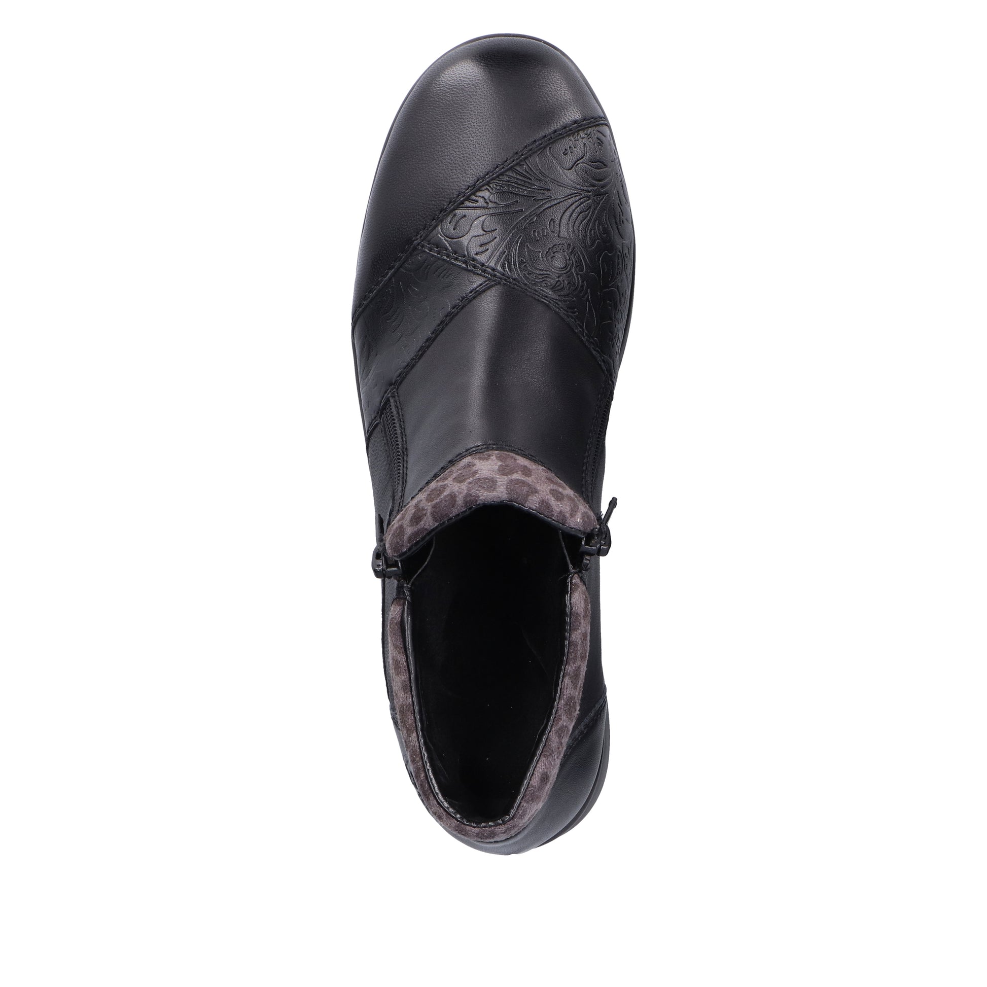 Black Zip Boots for Women | Rieker L4881-01