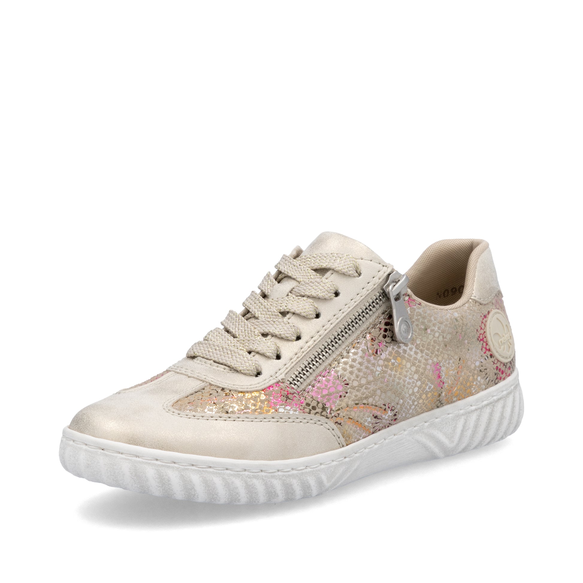 Beige Zip Shoes for Women | Rieker N0902-90
