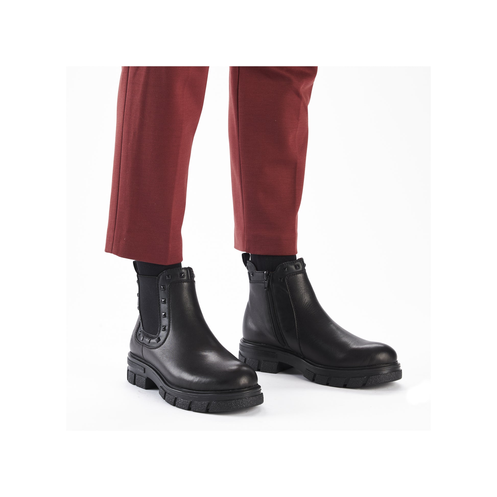 Black Zip Boots for Women | Rieker Z9154-00