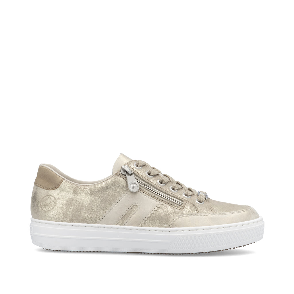 Beige Zip Shoes for Women | Rieker L5903-62