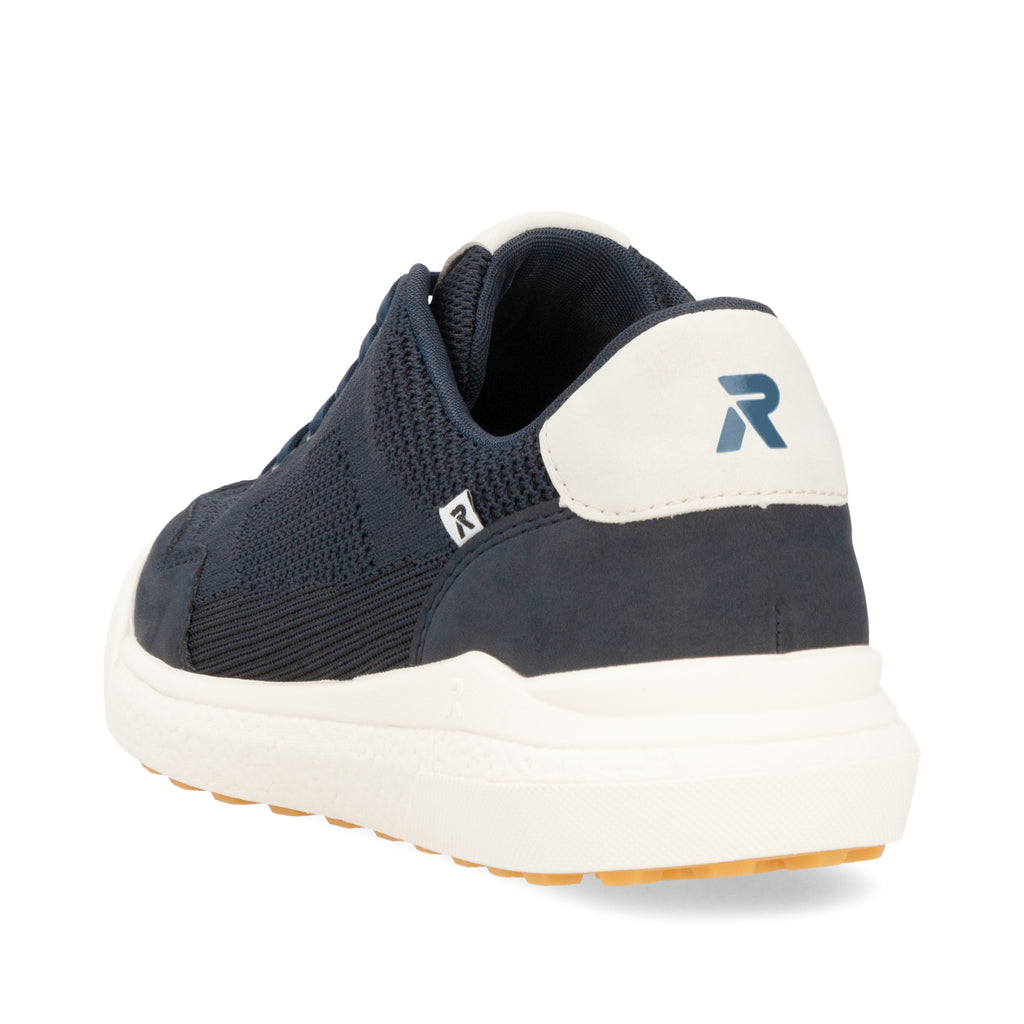Blue Elasticated Shoes for Men | Rieker U1104-14