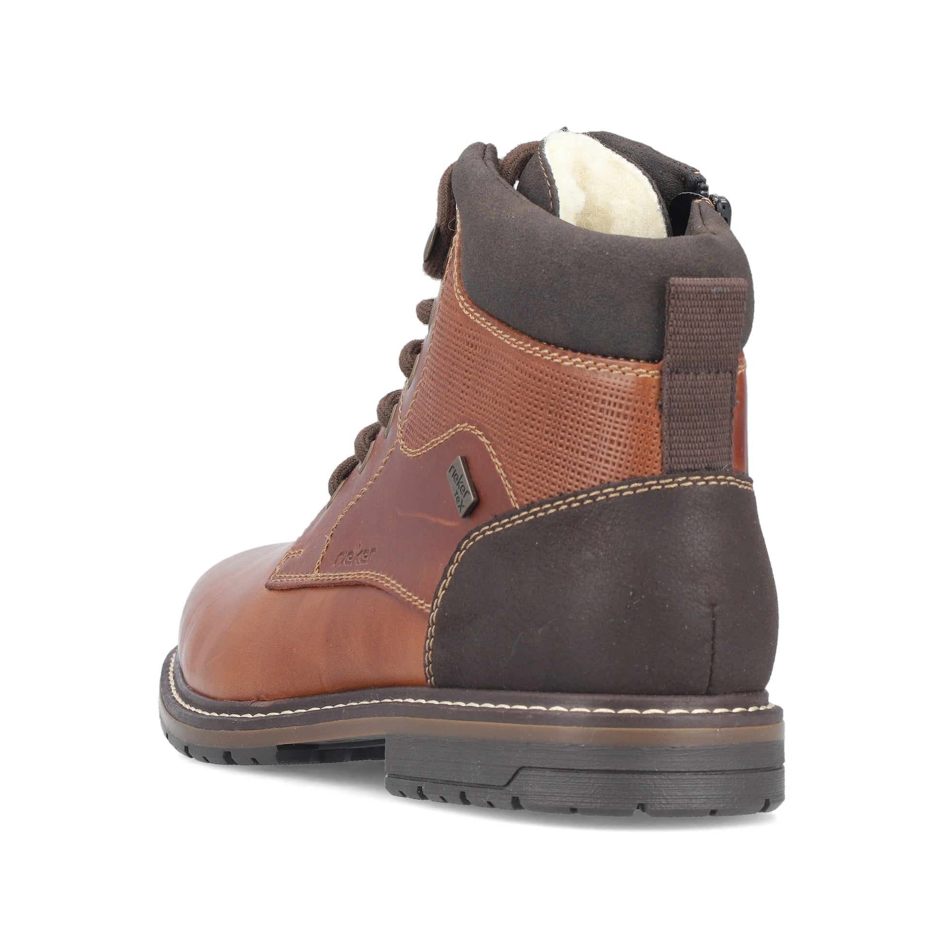 Brown Zip Boots for Men | Rieker 13740-24