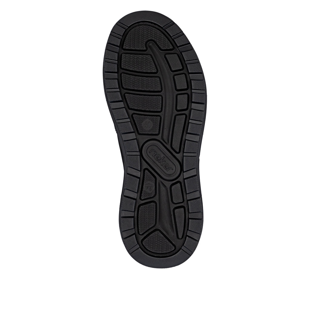 Black Elasticated Shoes for Men | Rieker 06052-00