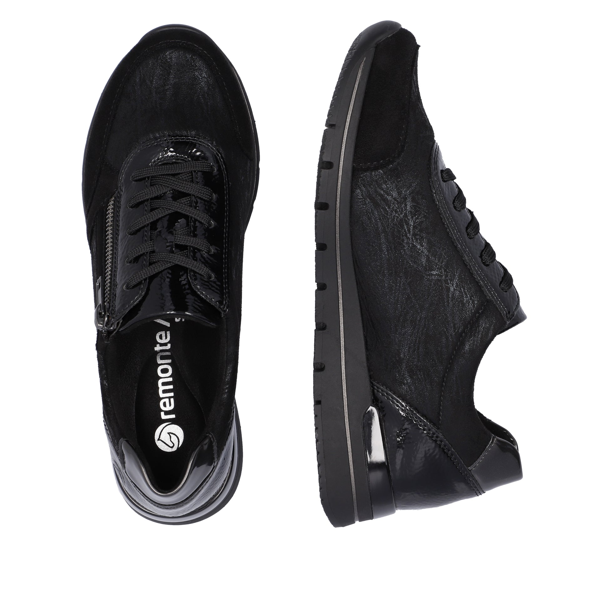 Black Zip Shoes for Women | Remonte R6700-03