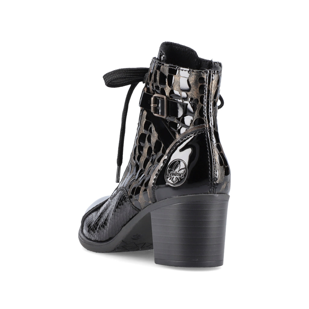 Black Zip Boots for Women | Rieker Y2032-00