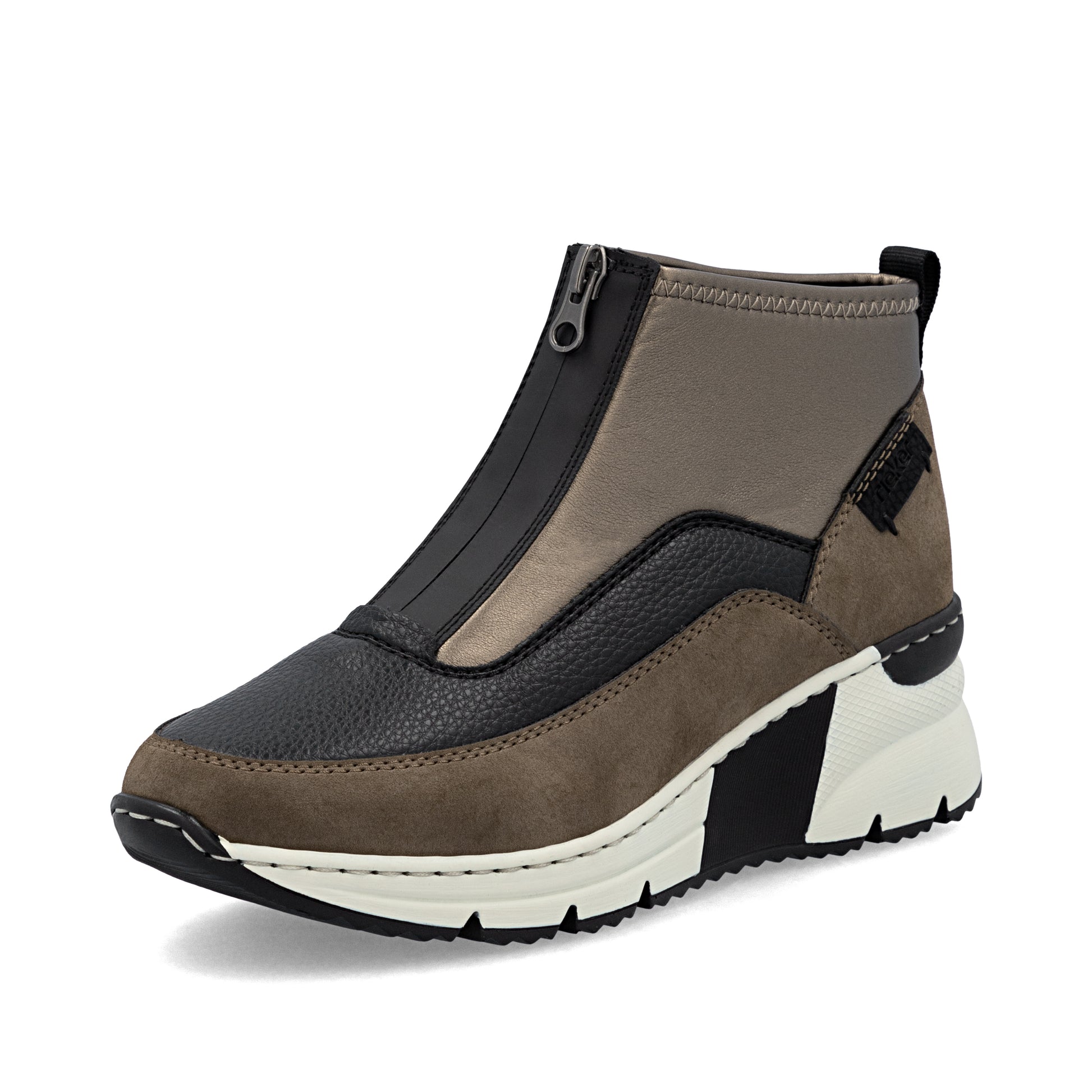 Brown Zip Boots for Women | Rieker N6352-25