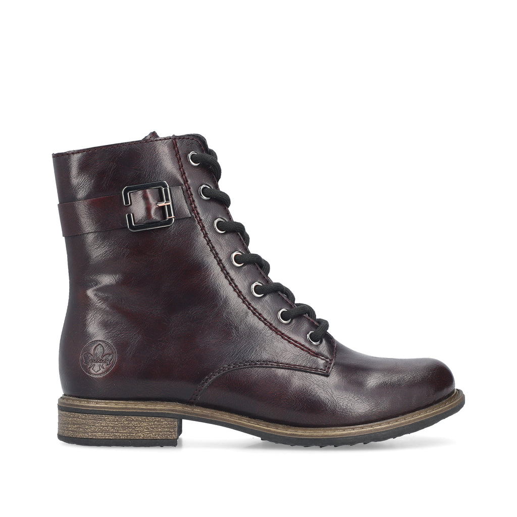 Red Zip Boots for Women | Rieker 74802-35