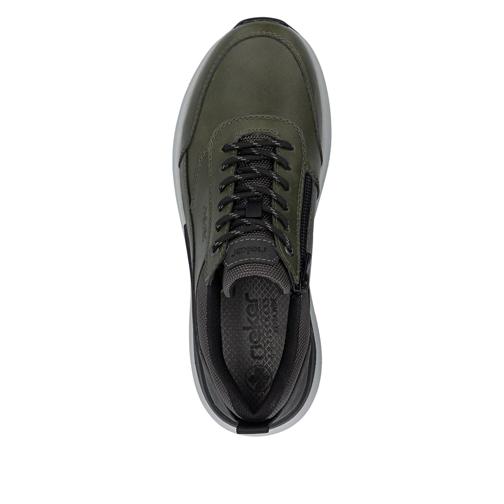 Green Zip Shoes for Men | Rieker 06000-54