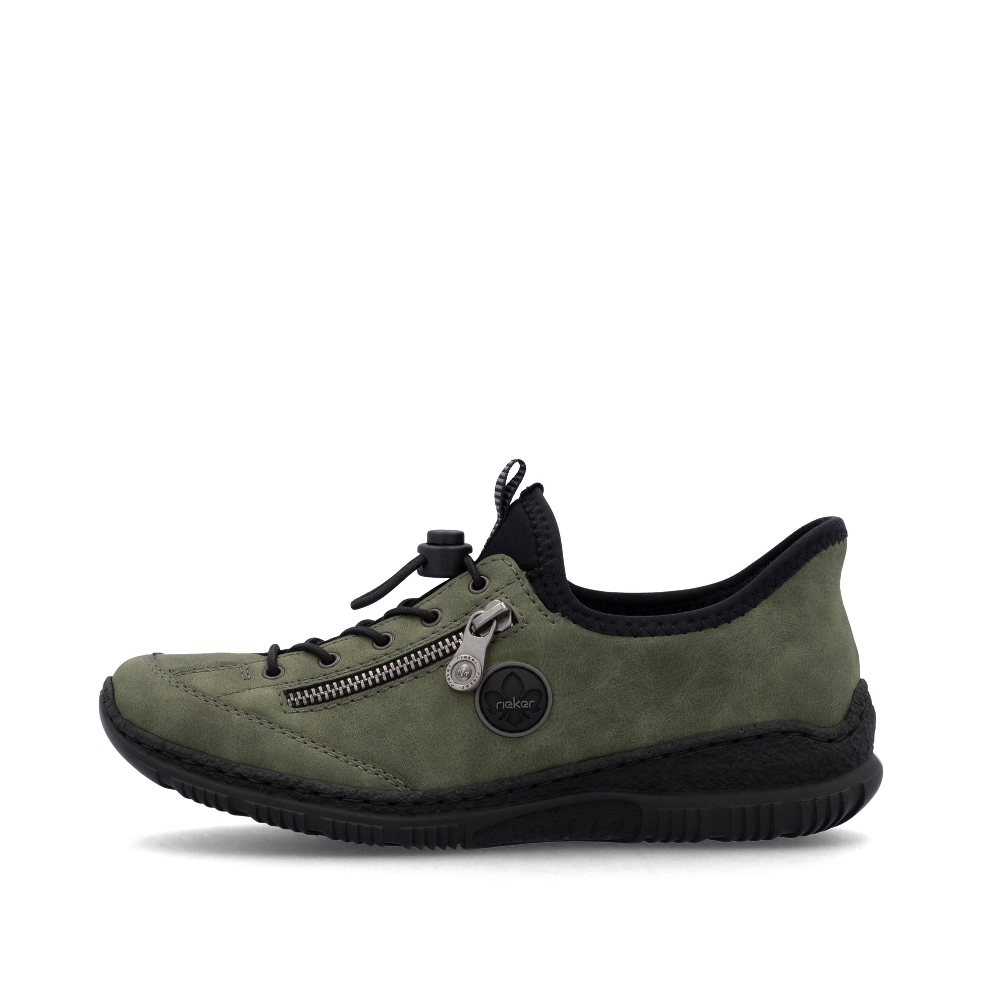 Green Elasticated Shoes for Women | Rieker N3267-54