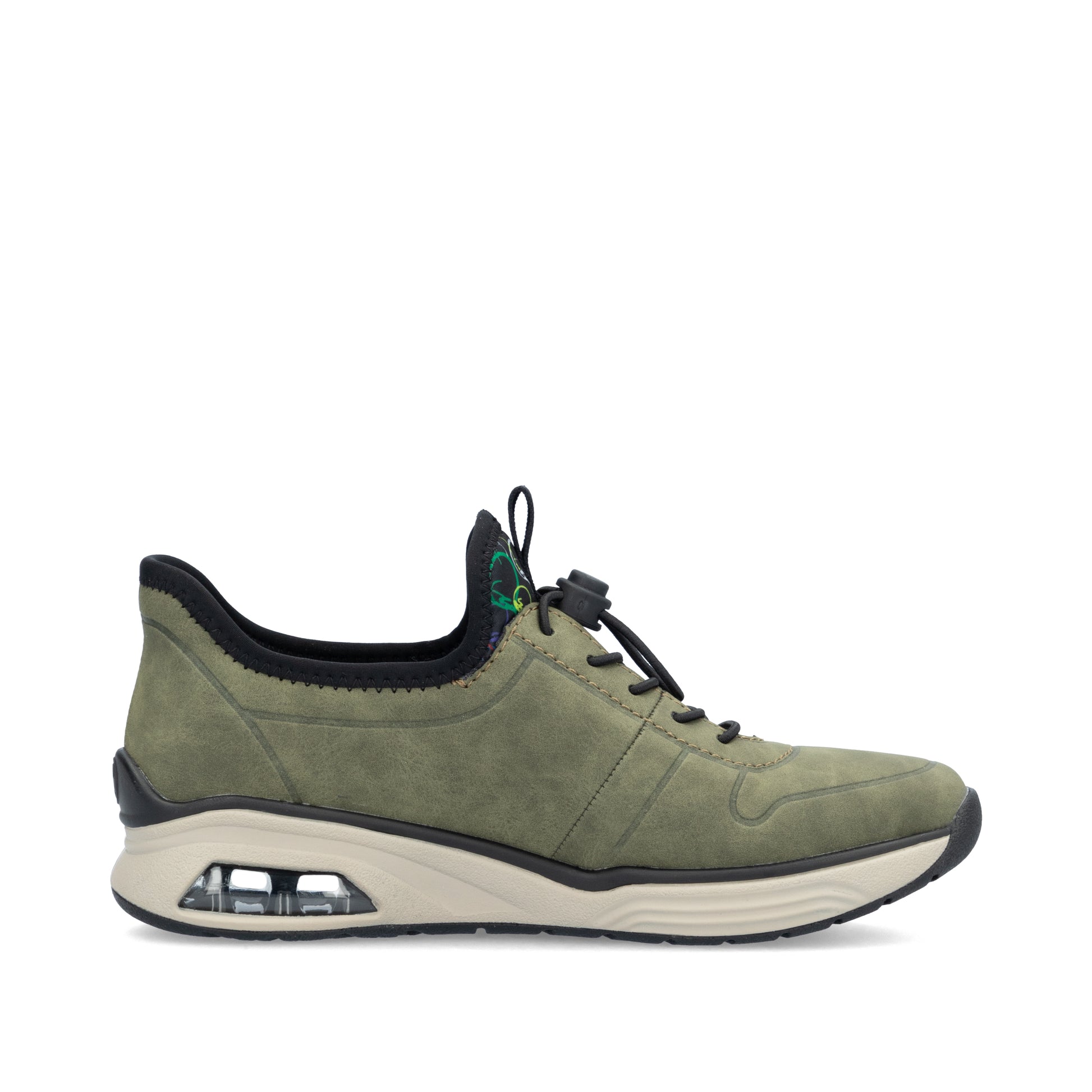 Green Elasticated Shoes for Women | Rieker M5651-54