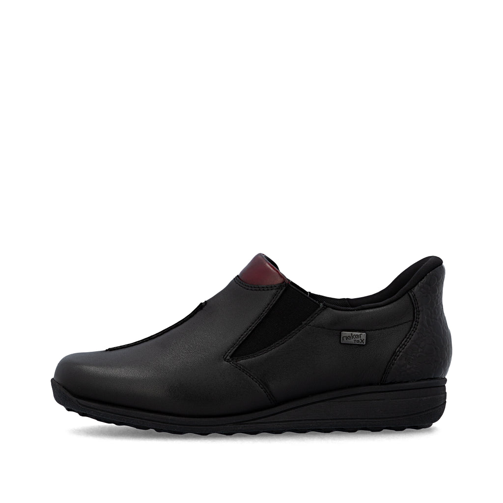 Black Elasticated Shoes for Women | Rieker 47253-00