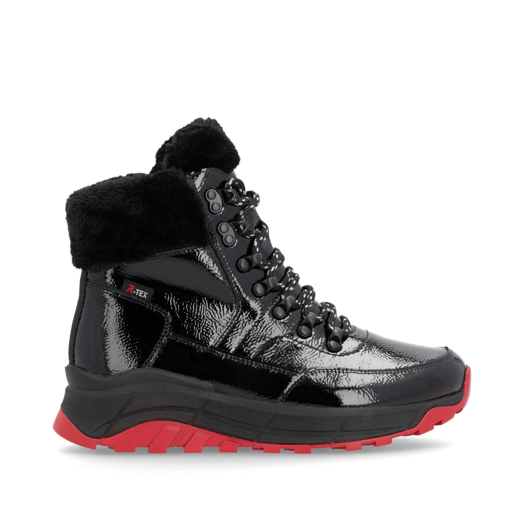 Black Zip Boots for Women | Rieker Sport W0063-01