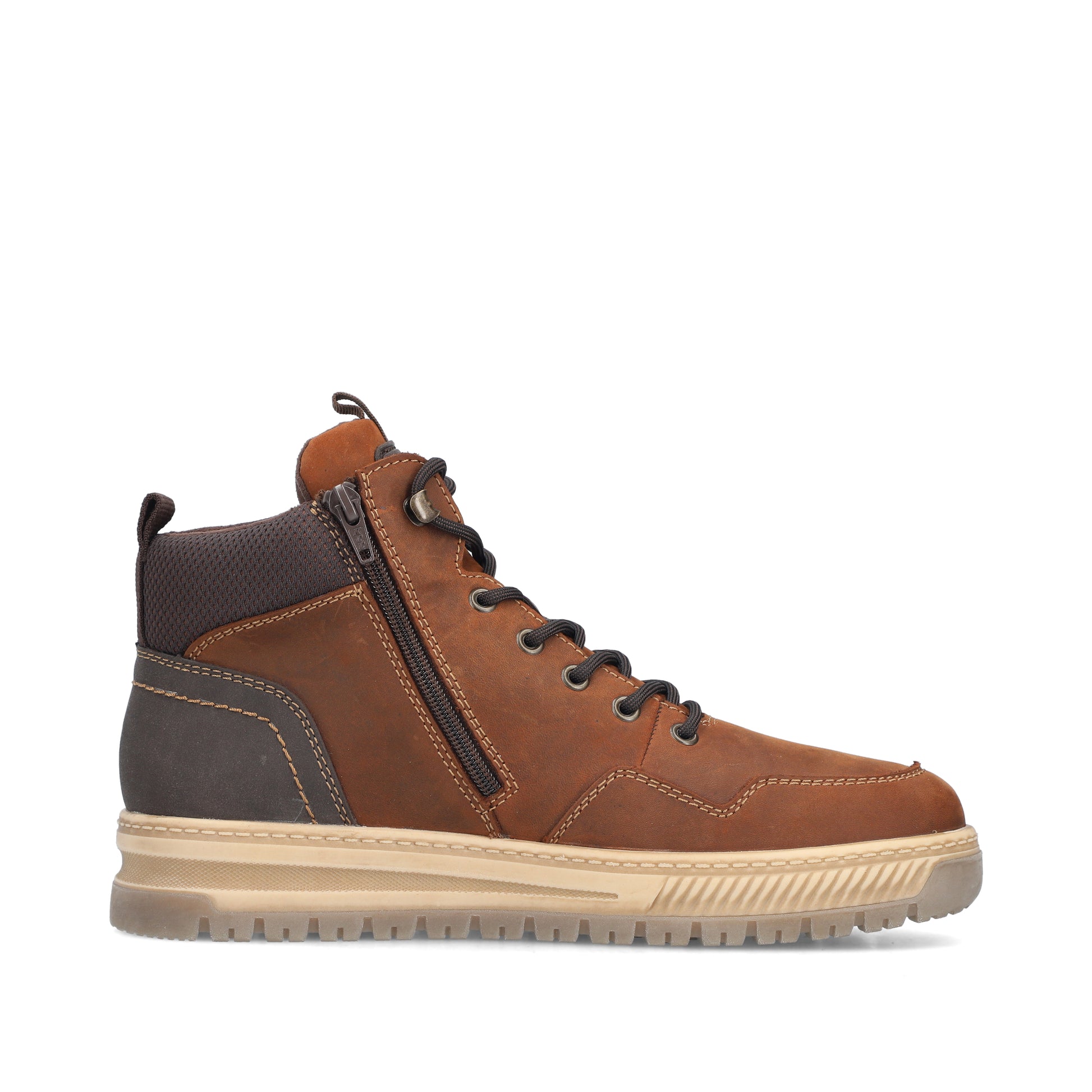 Brown Zip Boots for Men | Rieker 38554-22