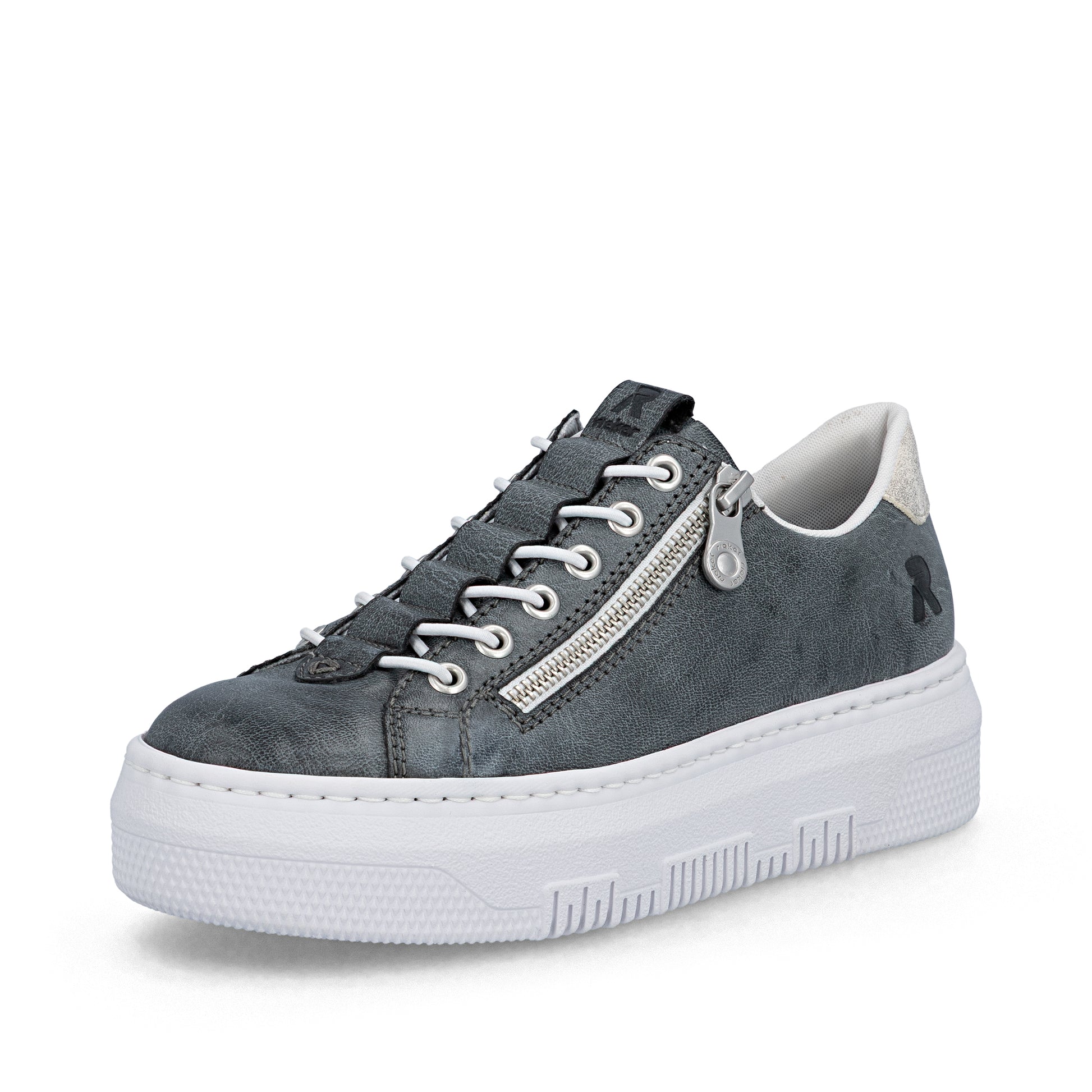 Blue Zip Shoes for Women | Rieker M1953-14