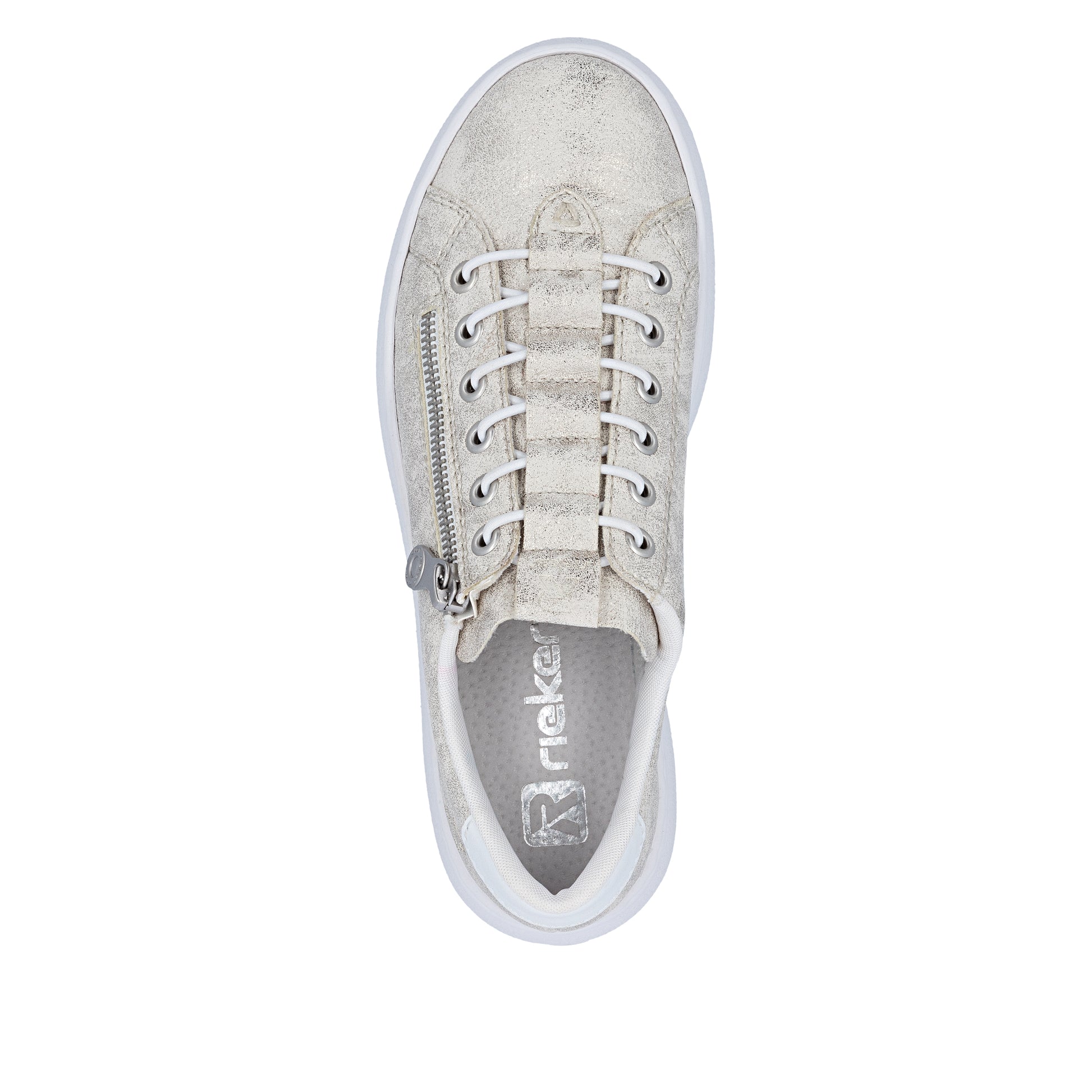 Beige Zip Shoes for Women | Rieker M1953-60
