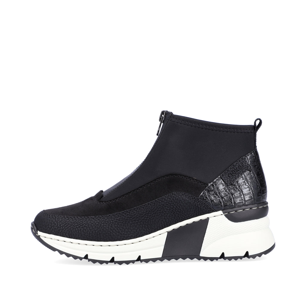 Black Zip Boots for Women | Rieker N6352-00