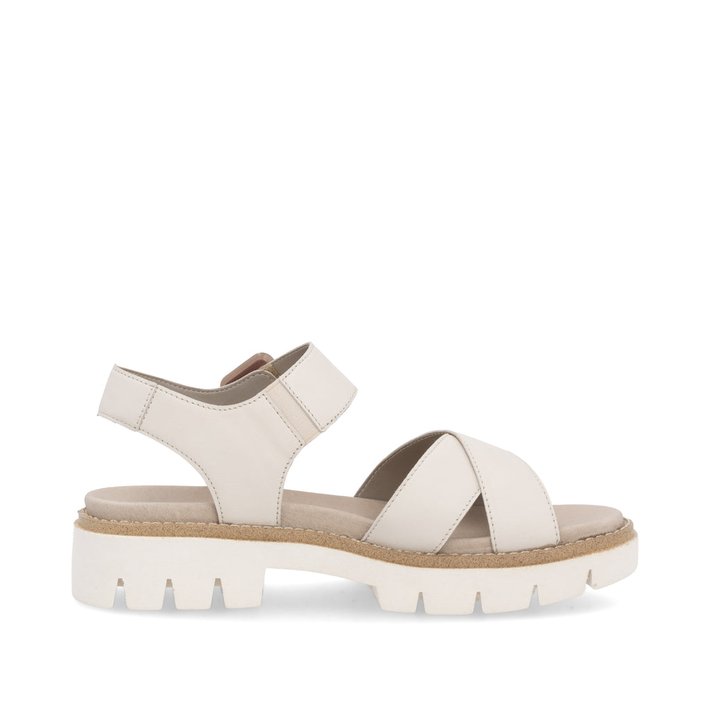 Beige Hook & Loop Sandals for Women | Remonte D7950-60