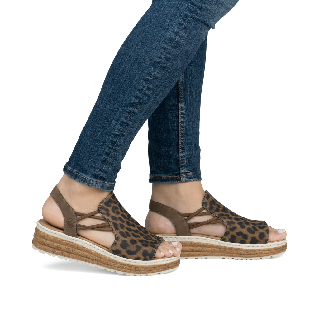 Multi Elasticated Sandals for Women | Rieker 62741-90