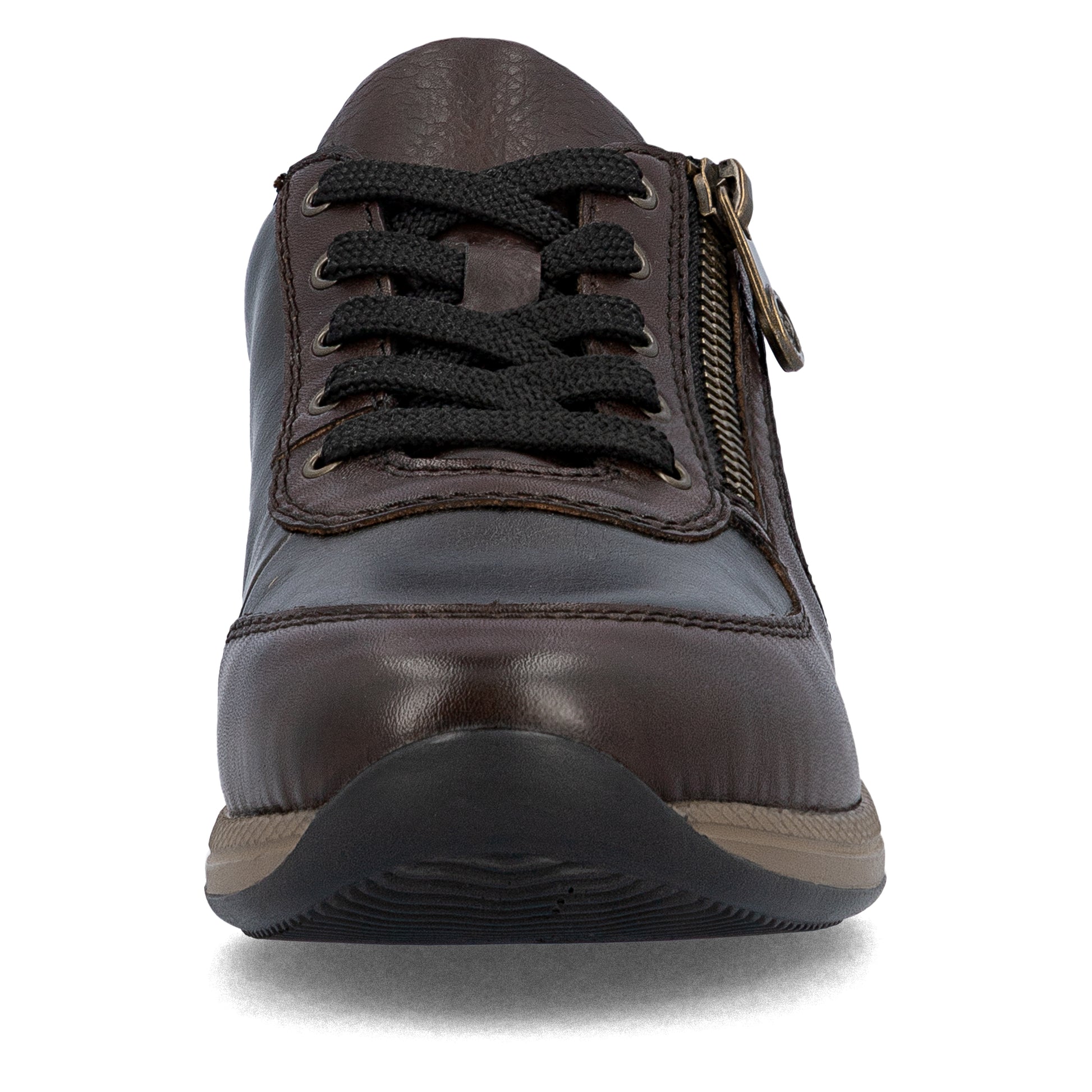 Brown Zip Shoes for Women | Rieker N1112-25