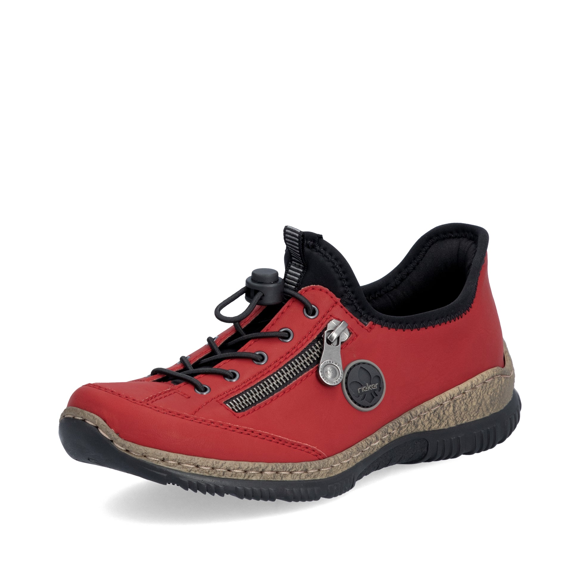 Red Elasticated Shoes for Women | Rieker N3267-33