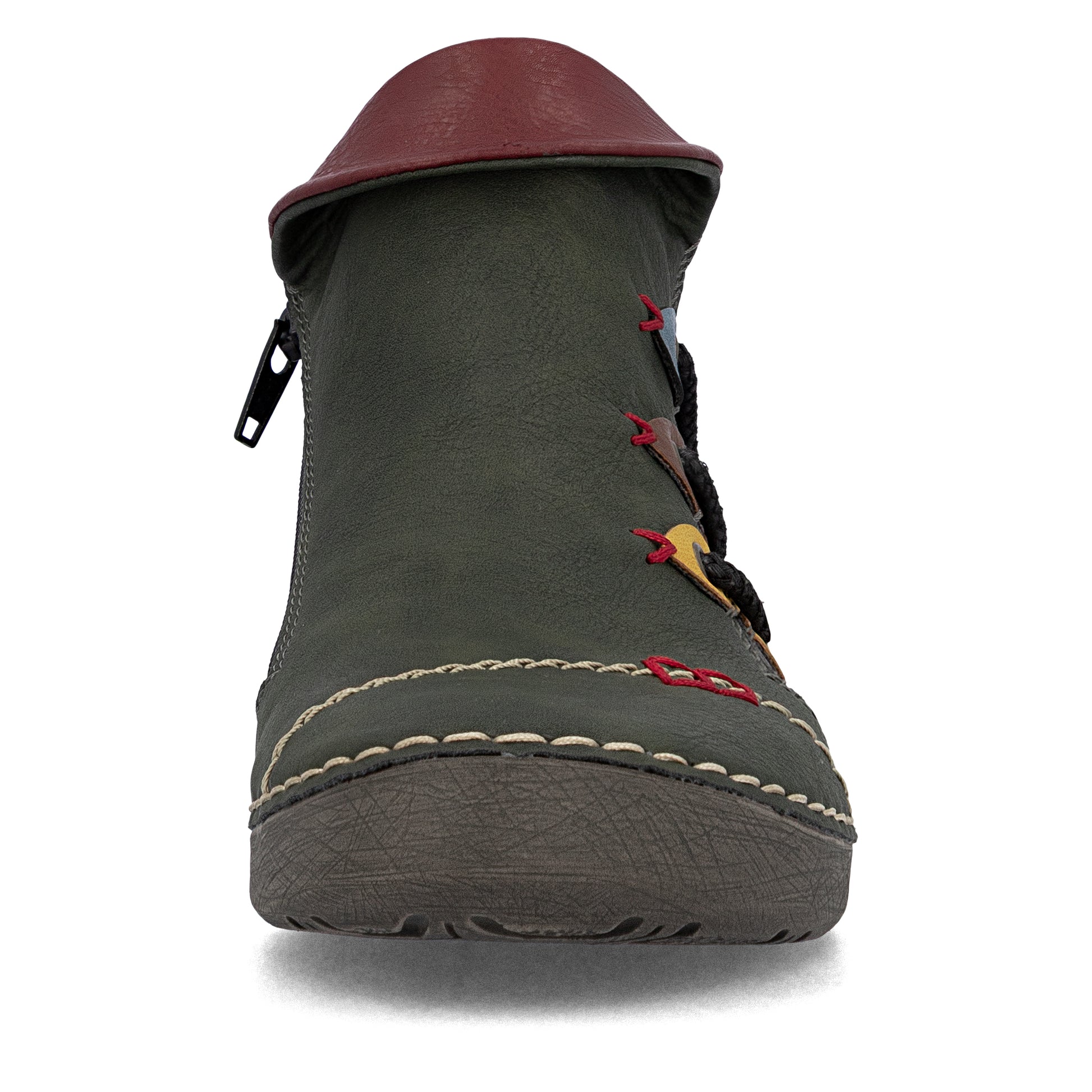Green Zip Boots for Women | Rieker 72581-54