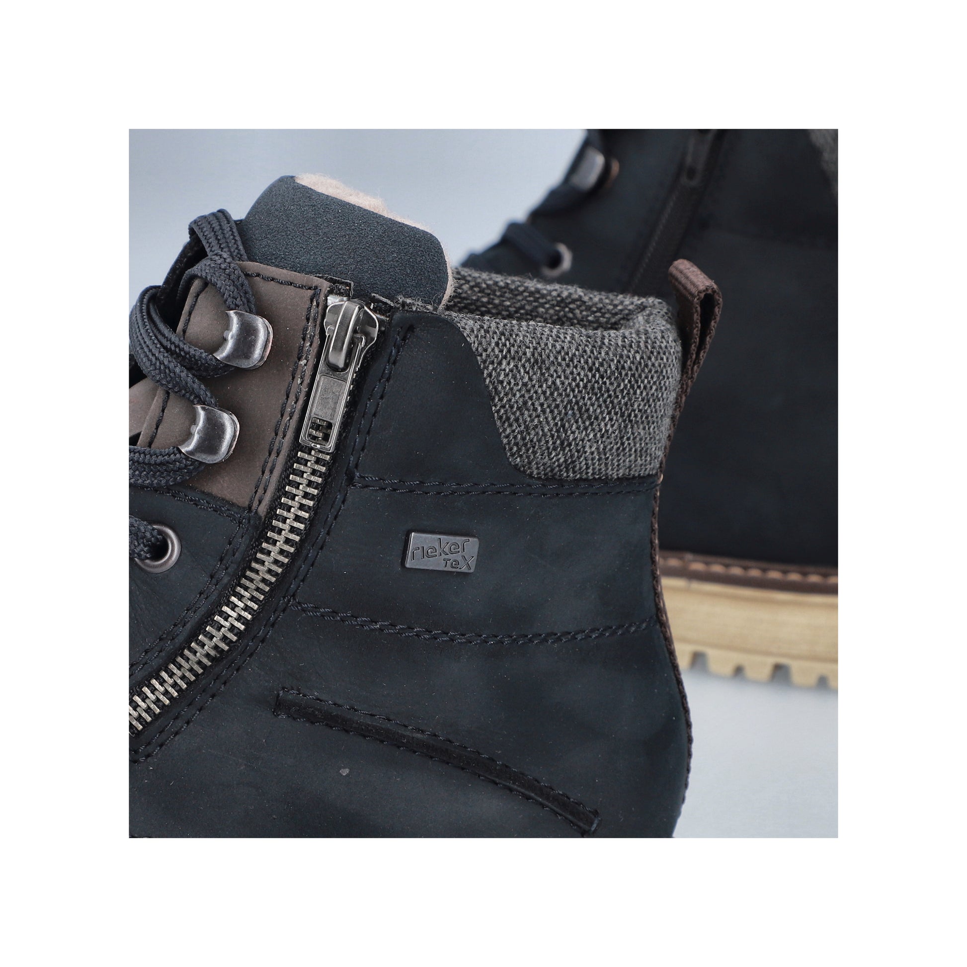 Blue Zip Boots for Men | Rieker F3610-14