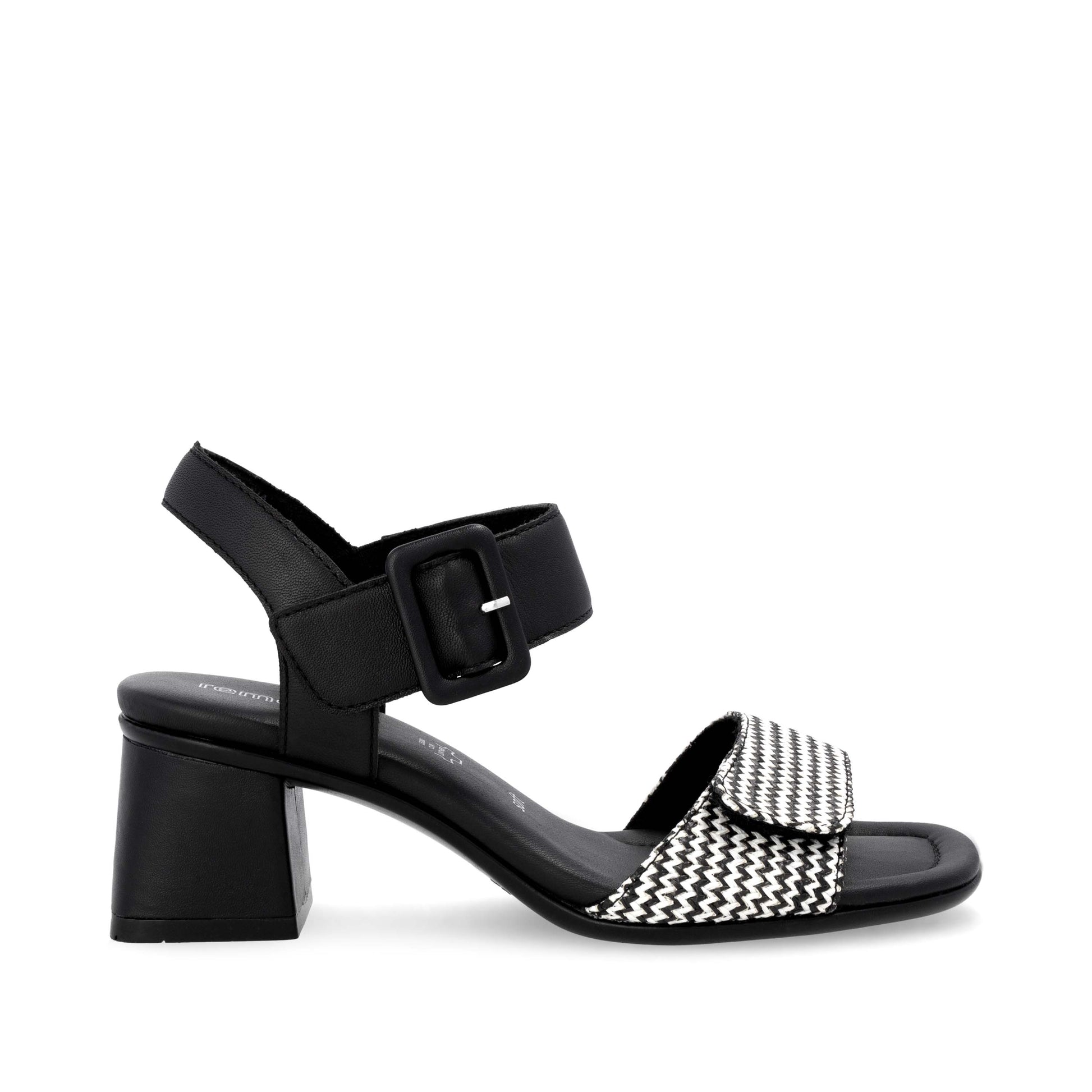 Black Hook & Loop Sandals for Women | Remonte D1K51-03