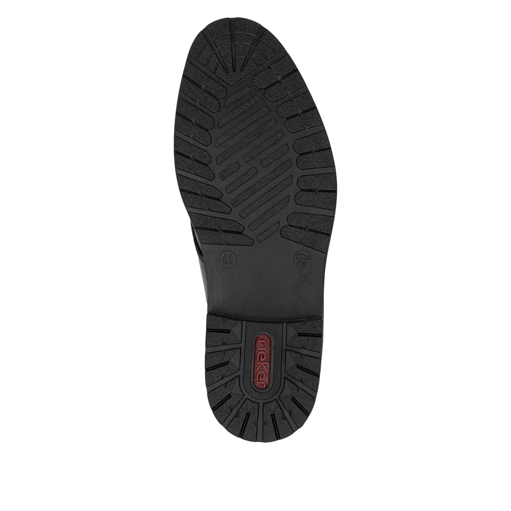 Black Elasticated Shoes for Men | Rieker 14621-00
